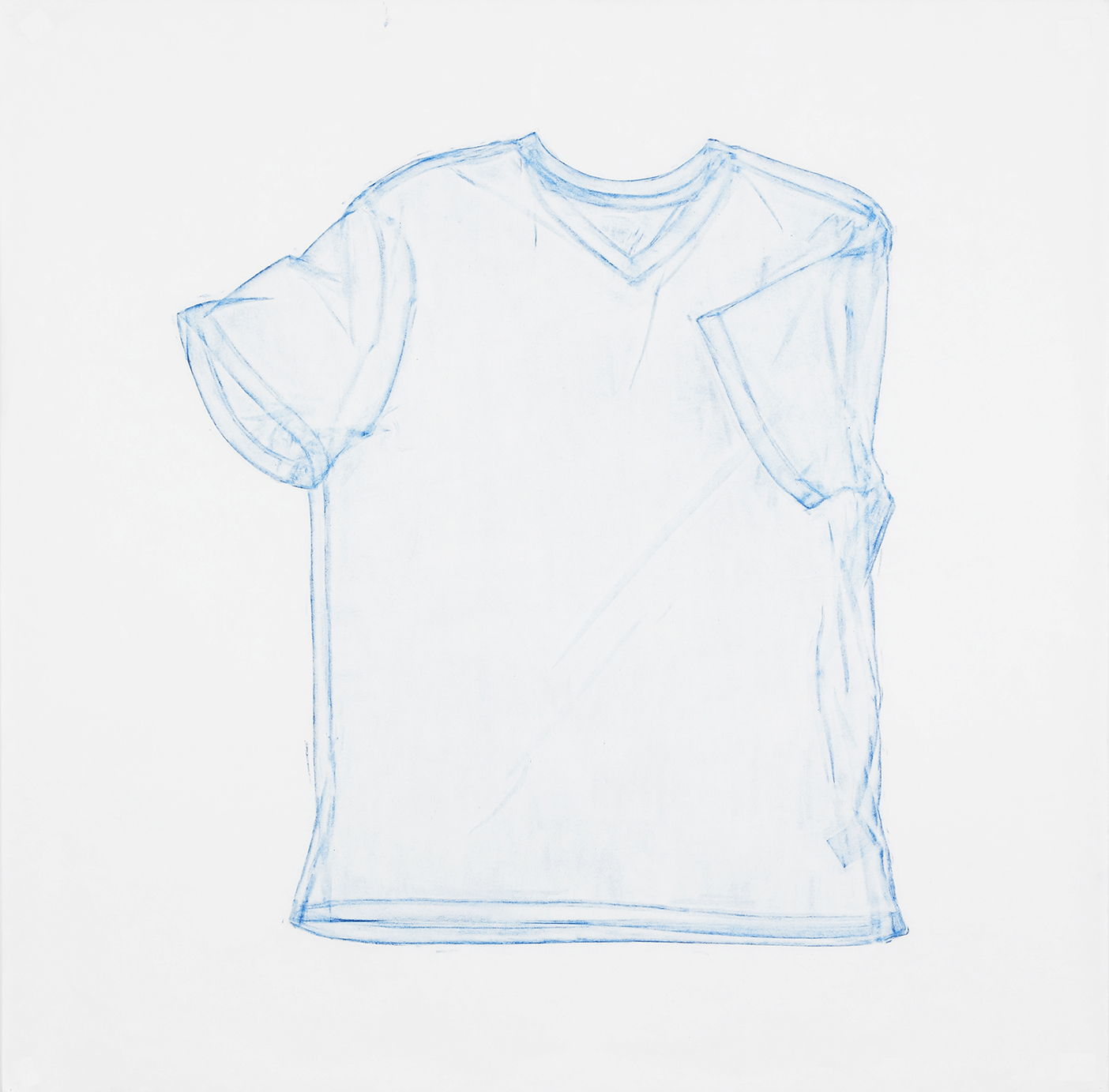 Undershirt, 2015 . Frottage, 37 &times; 37 inches