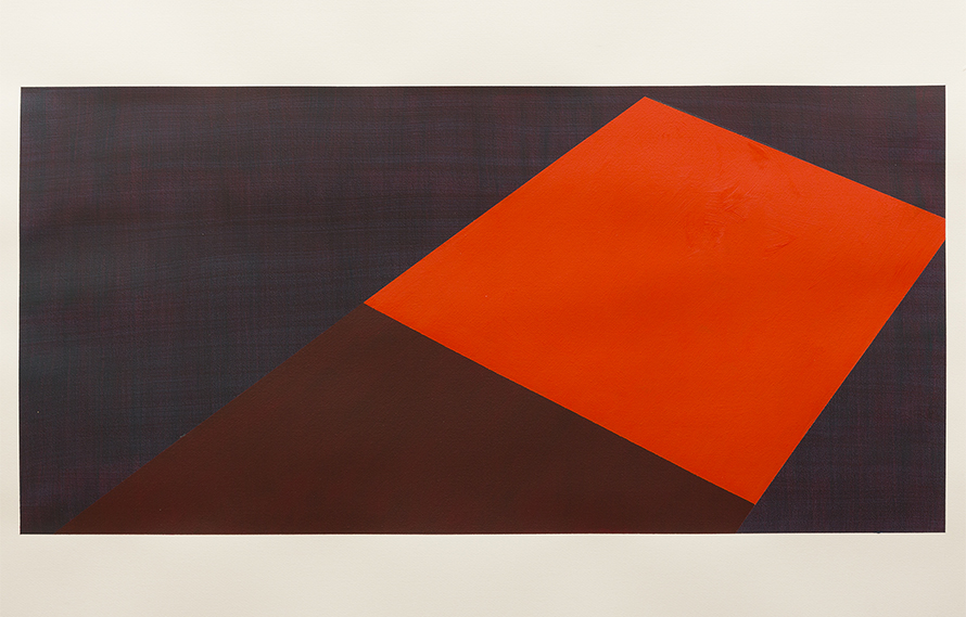 Untitled, 2015. Acrylic on paper,  100 x 70 cm (39 x 28 inches)