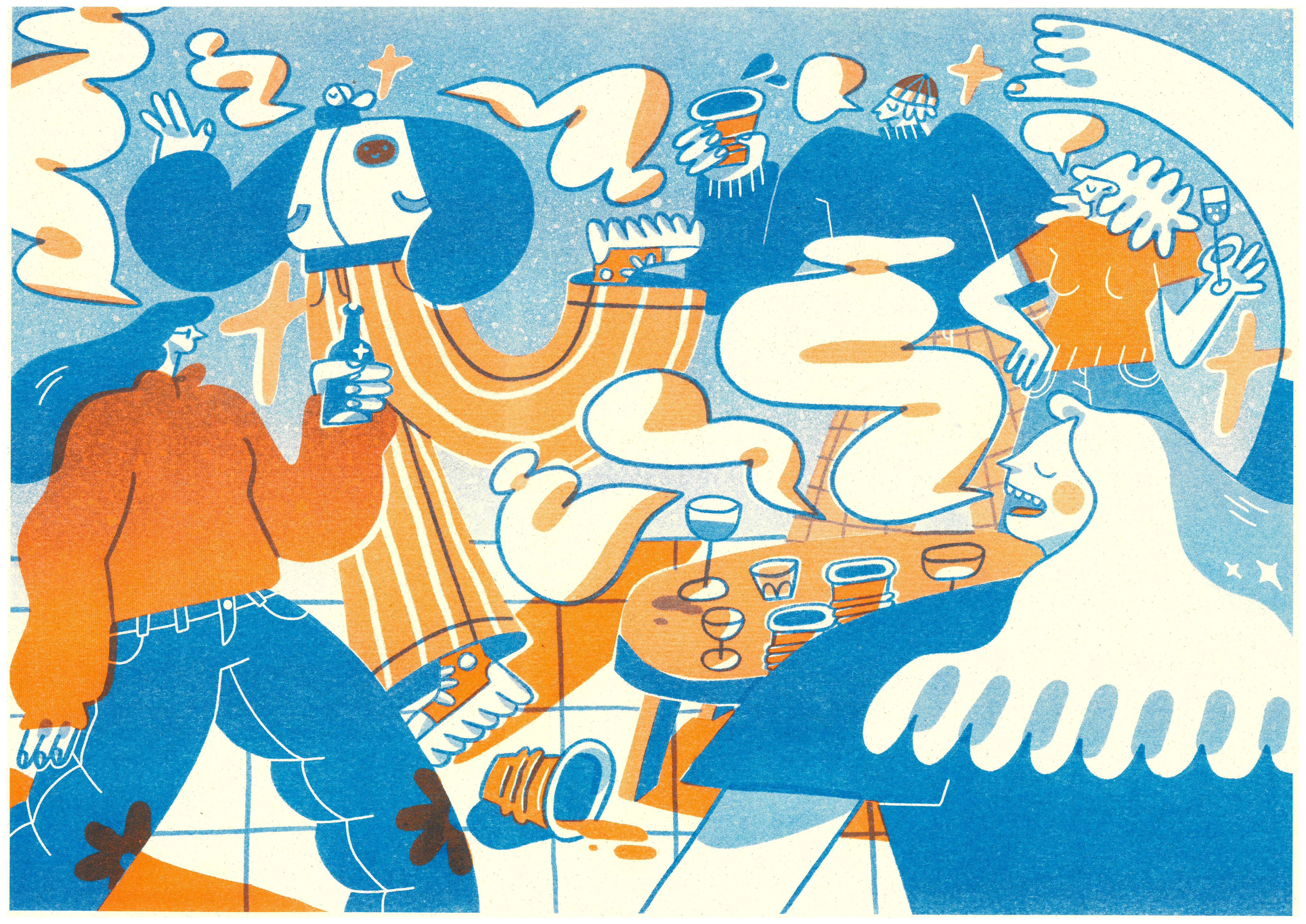 I rememember going to parties, Risograph, 120 gsm