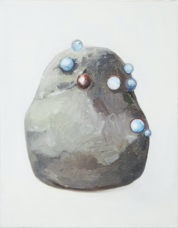 Aire de jeux [Pierre qui pleure], 2019 huile sur toile, 40 x 33 cmCollection privée