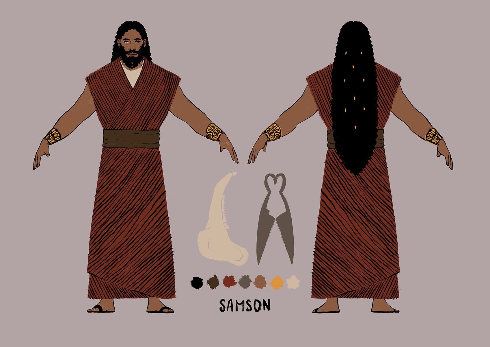 Samson character design