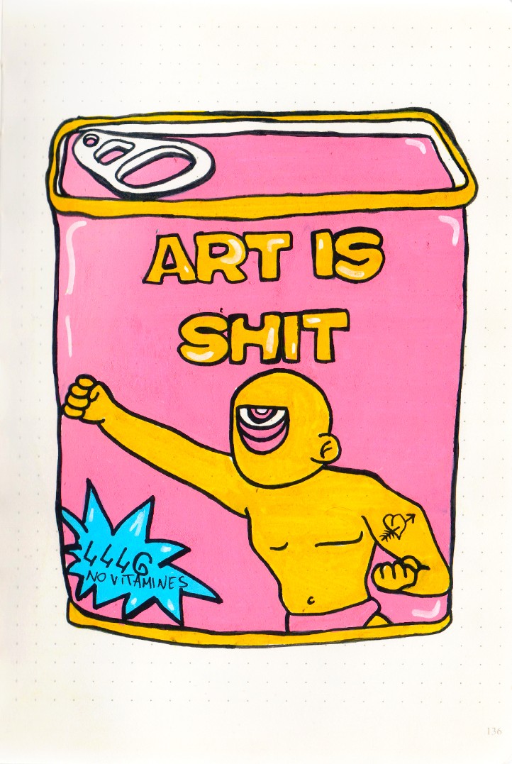 Chapter XX, Acrylics on paper, 15x21cm, 2025.