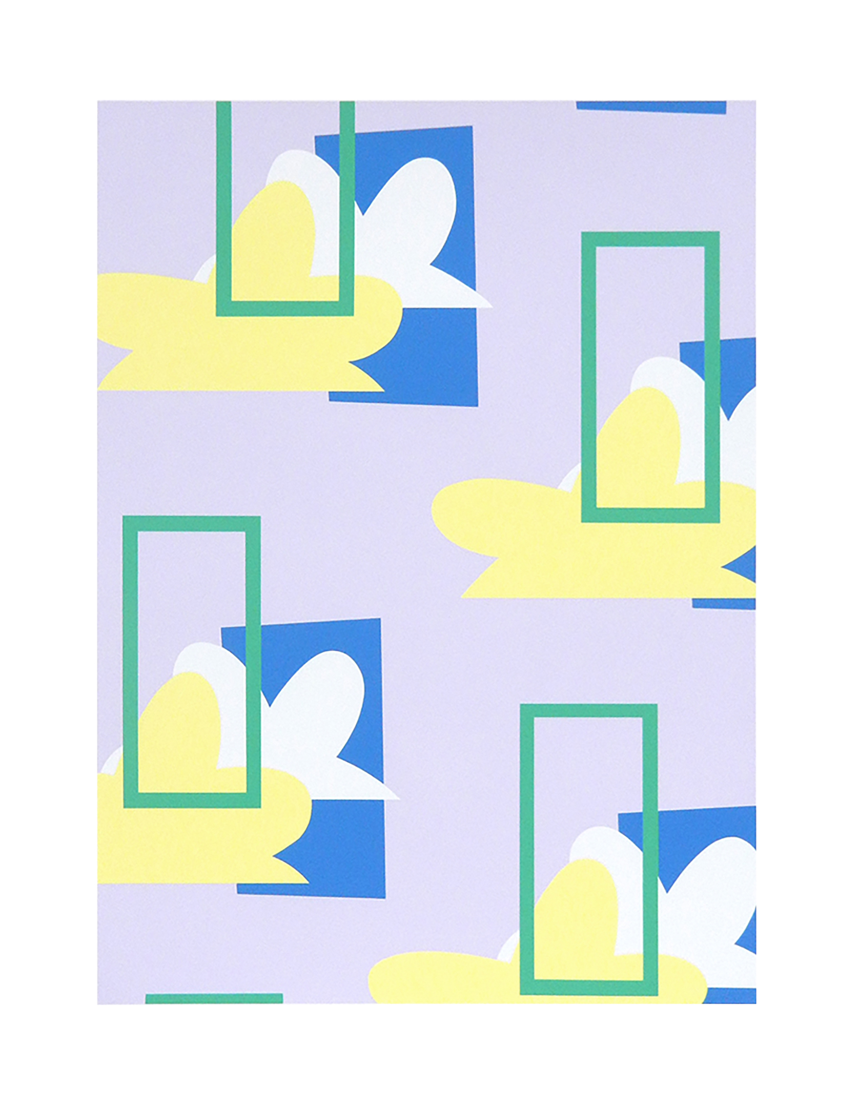 In the Kitchen, 21.5" x 27.4", Silkscreen on Paper