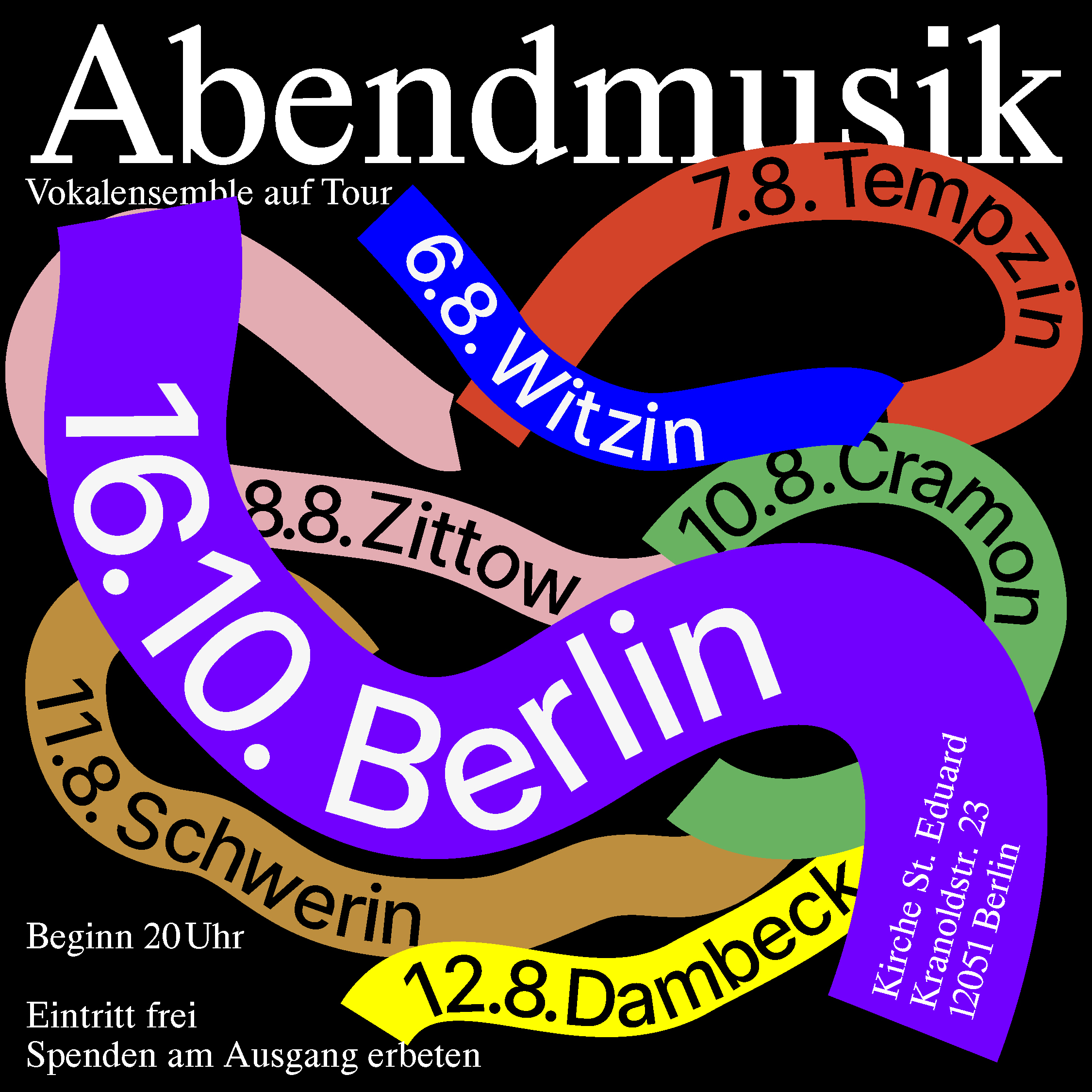 Poster and Social Media Assets for Vocal Ensemble