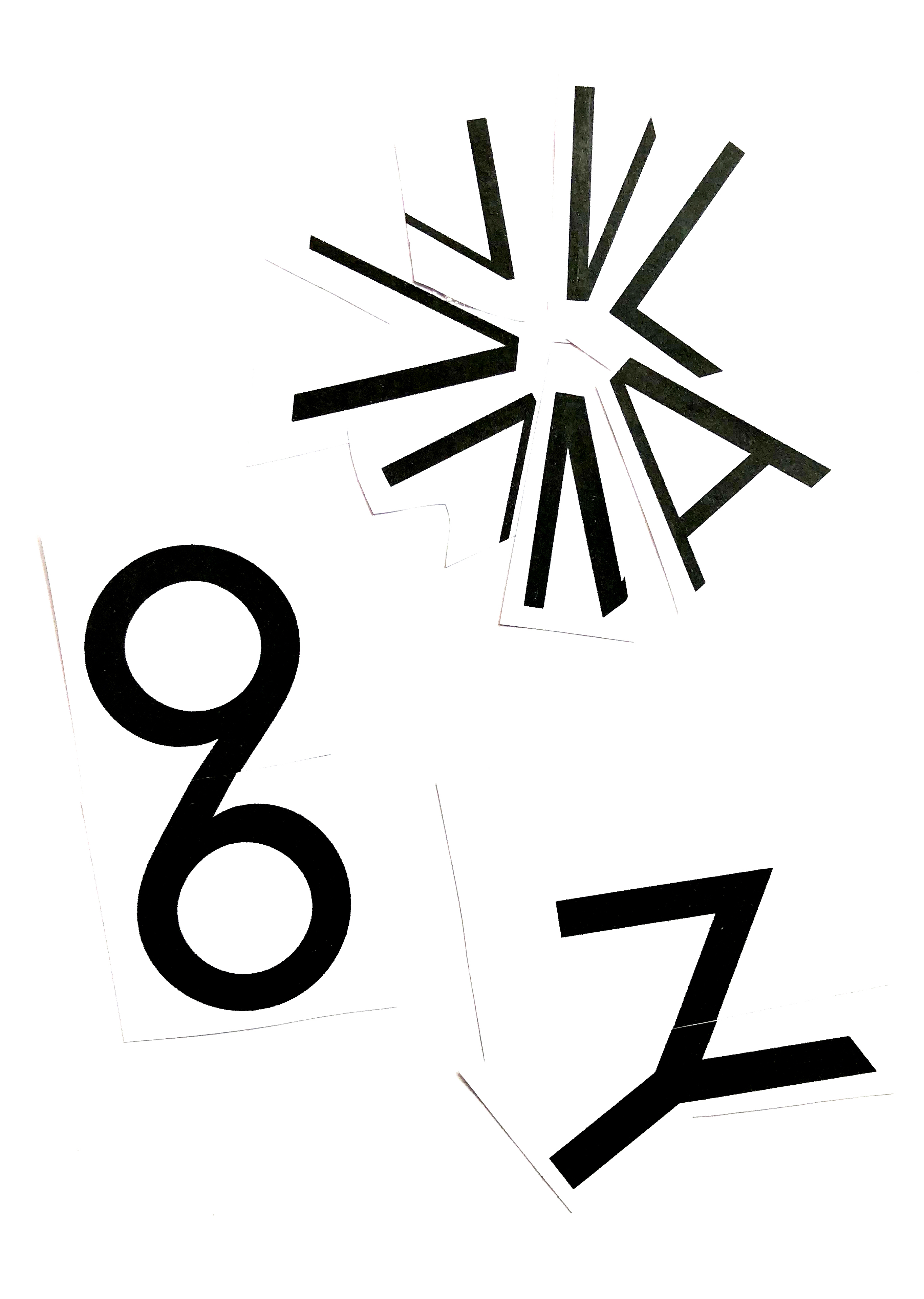 Anarchic Letters, experiments with letters' shapes