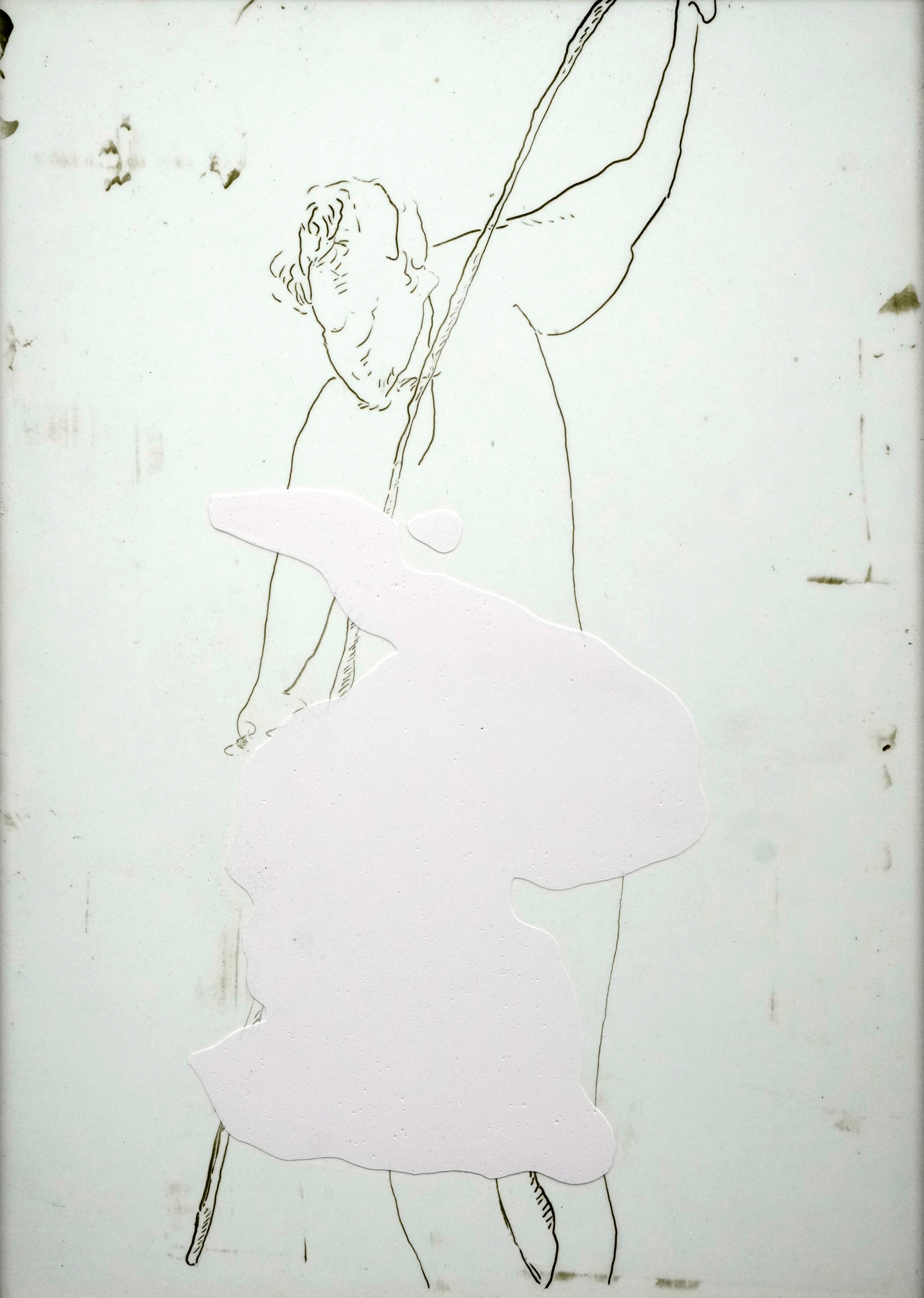 Nosik Lim, GL_01, 2023. Acrylic on wood. 29.6 x 21 cm (11.7 x 8.3 in). Courtesy of the artist