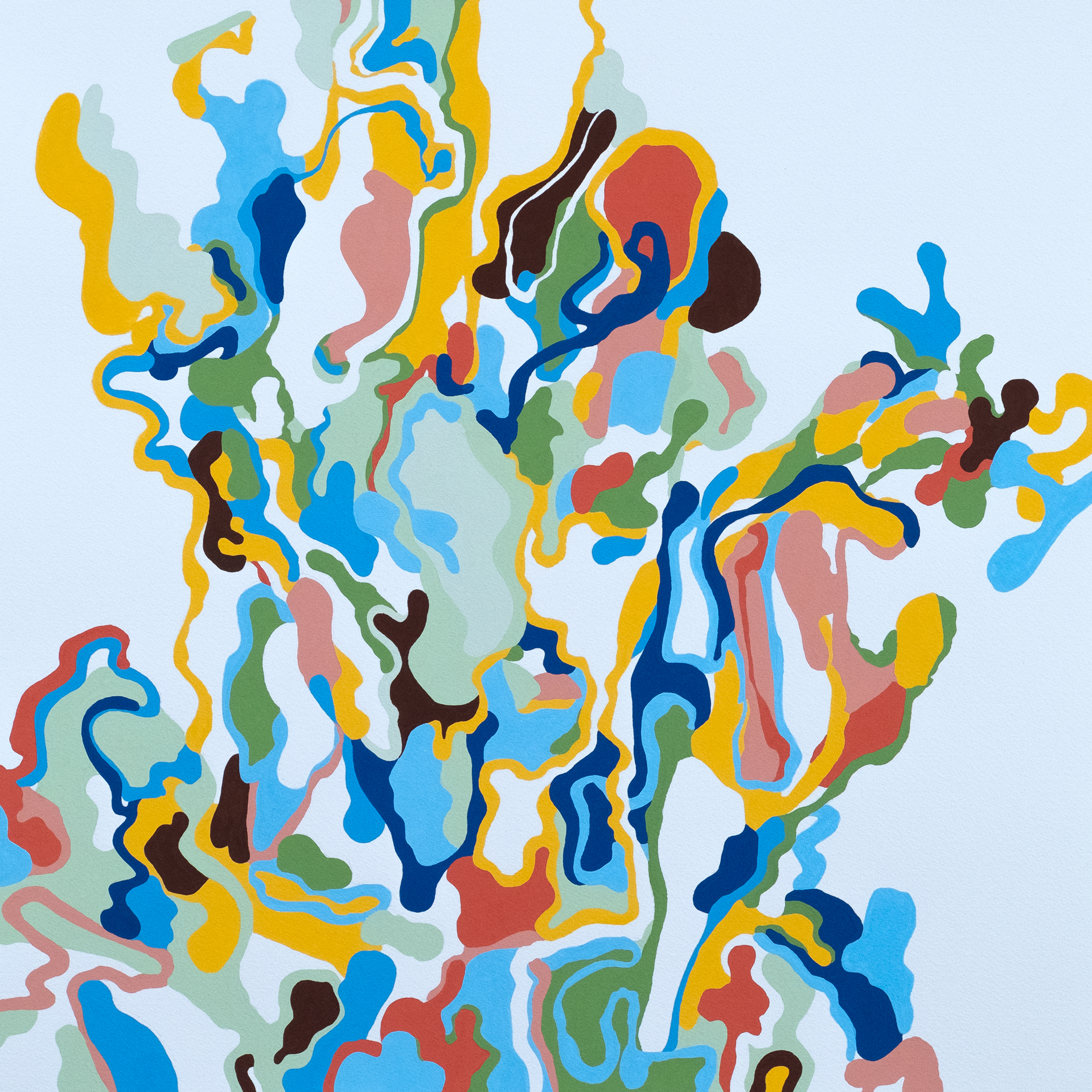 Not your Fault, 2021. Gouache on watercolor paper — 18 x 18 in.