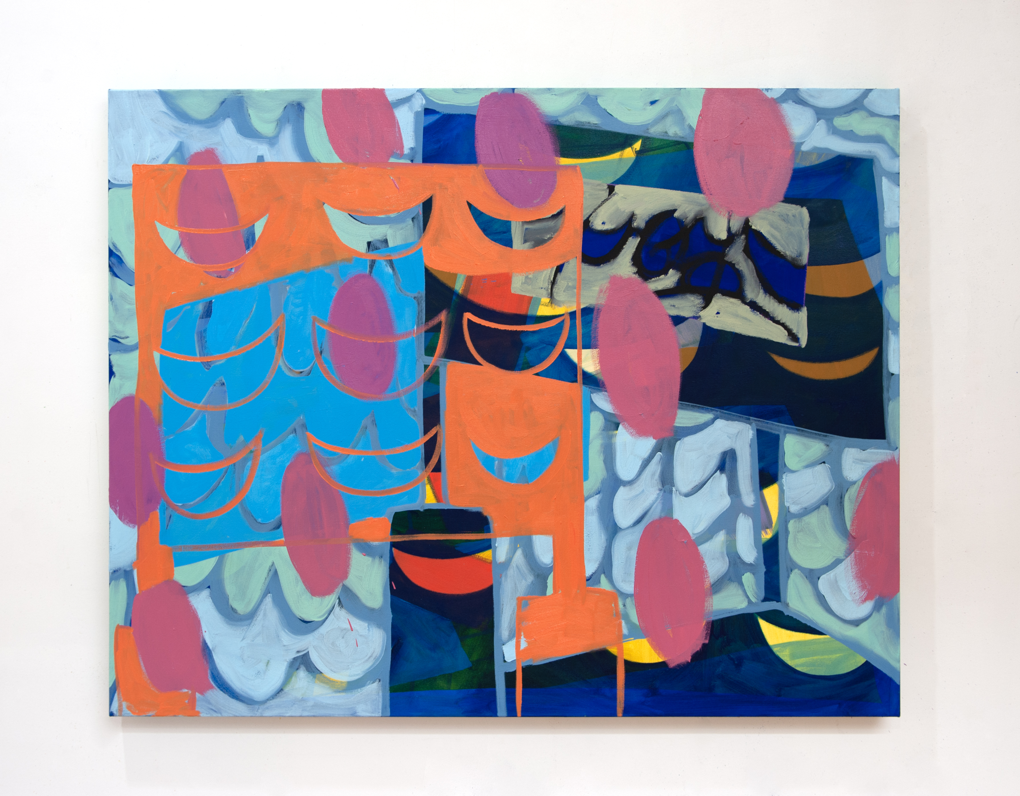 "Untitled (Hornby)", 2024, Oil on canvas, 36 x 48 in