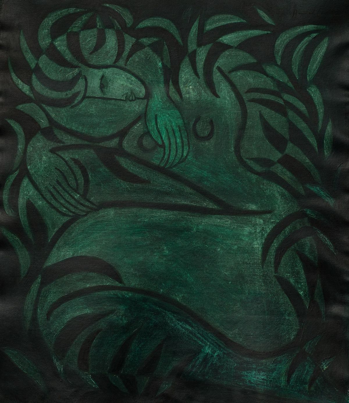 Medusa #2, 2020. Acrylic on canvas. 90cm x 100cm 