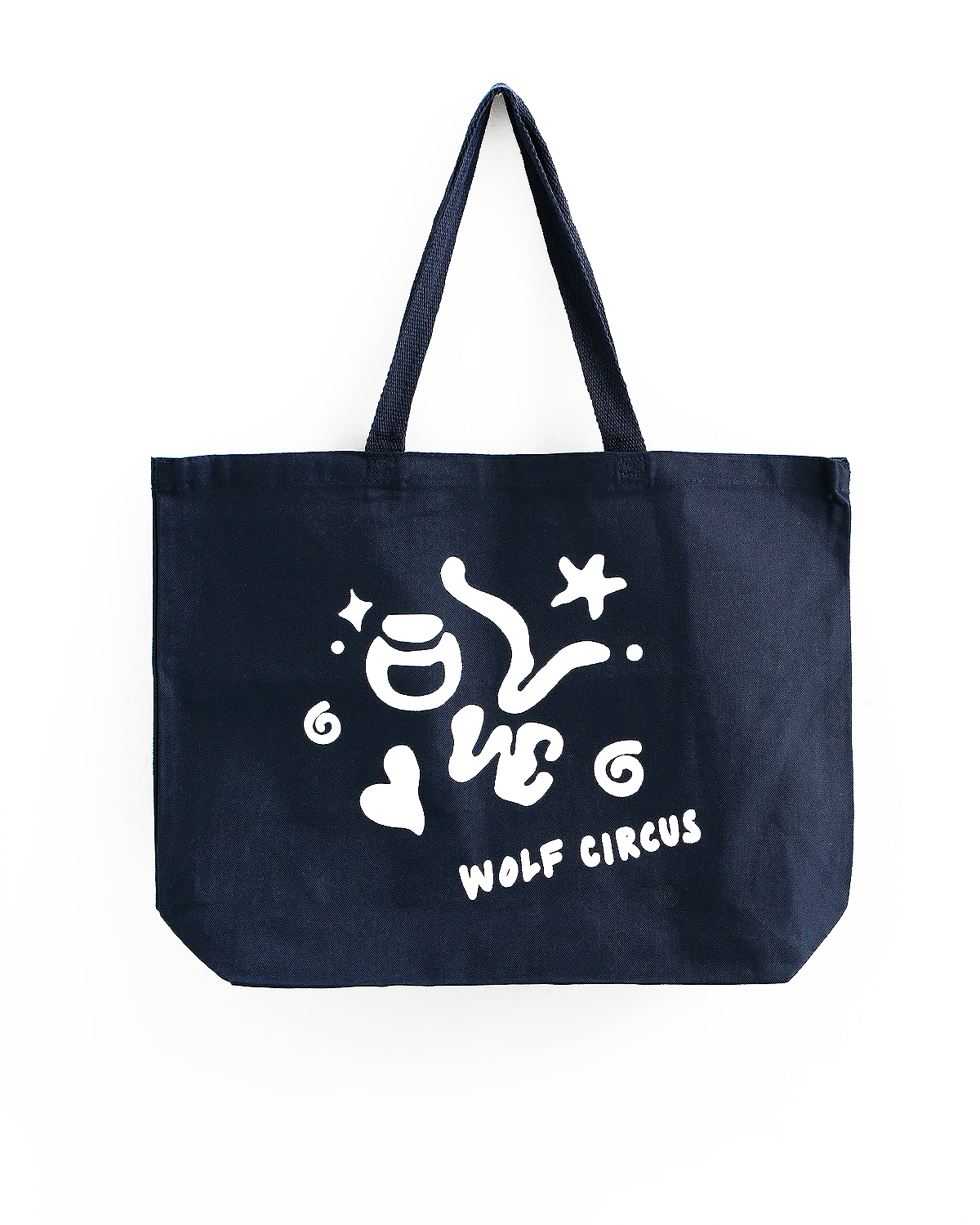 Tote Illustration Design - Screenprinted on a Navy Heavy Canvas Tote
