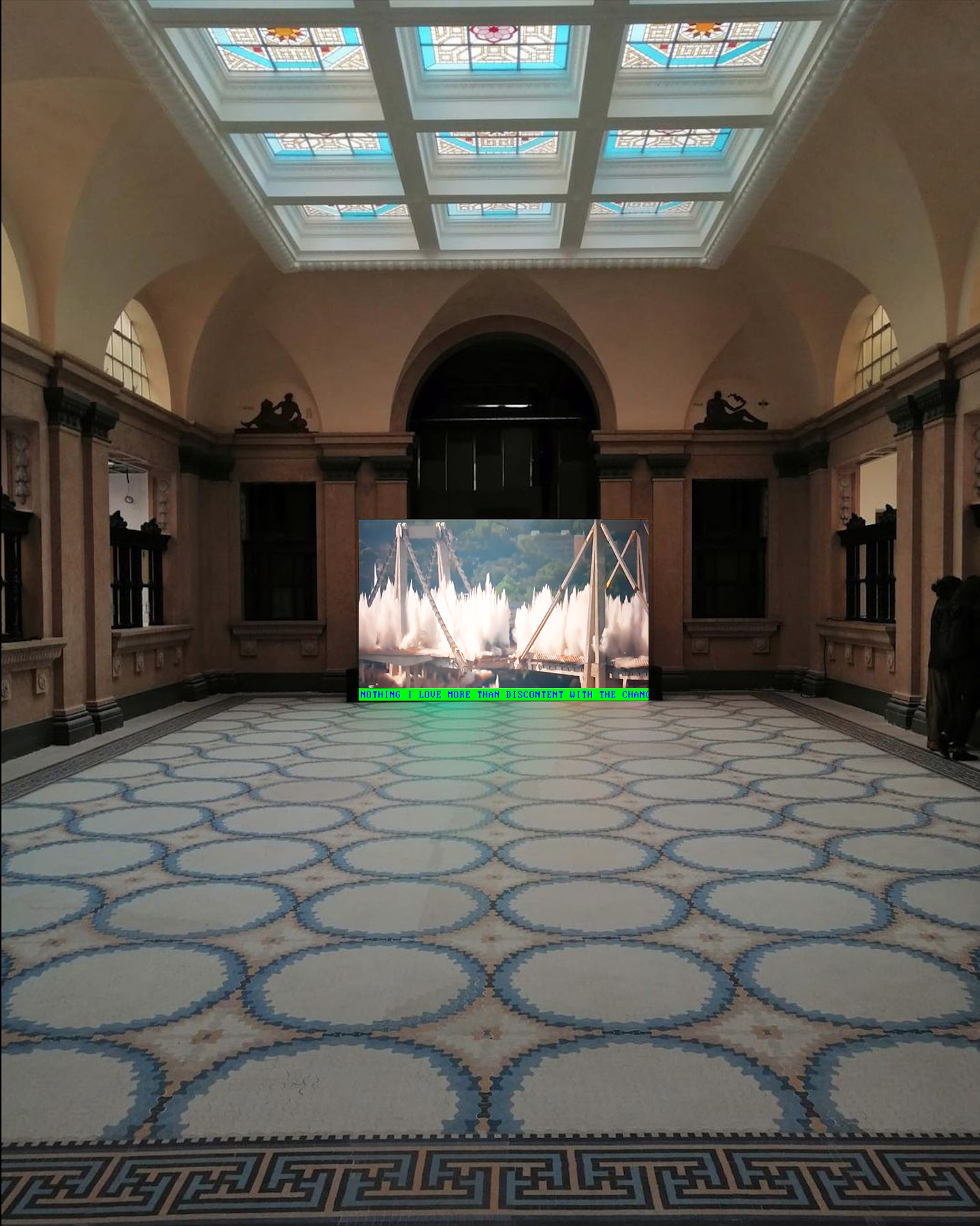 Defence. What do you do with your anger? at Palazzo delle Poste (Verona) during the exhibition “Blast estetiche della violenza” curated by Jessica Bianchera Video & the City, ArtVerona