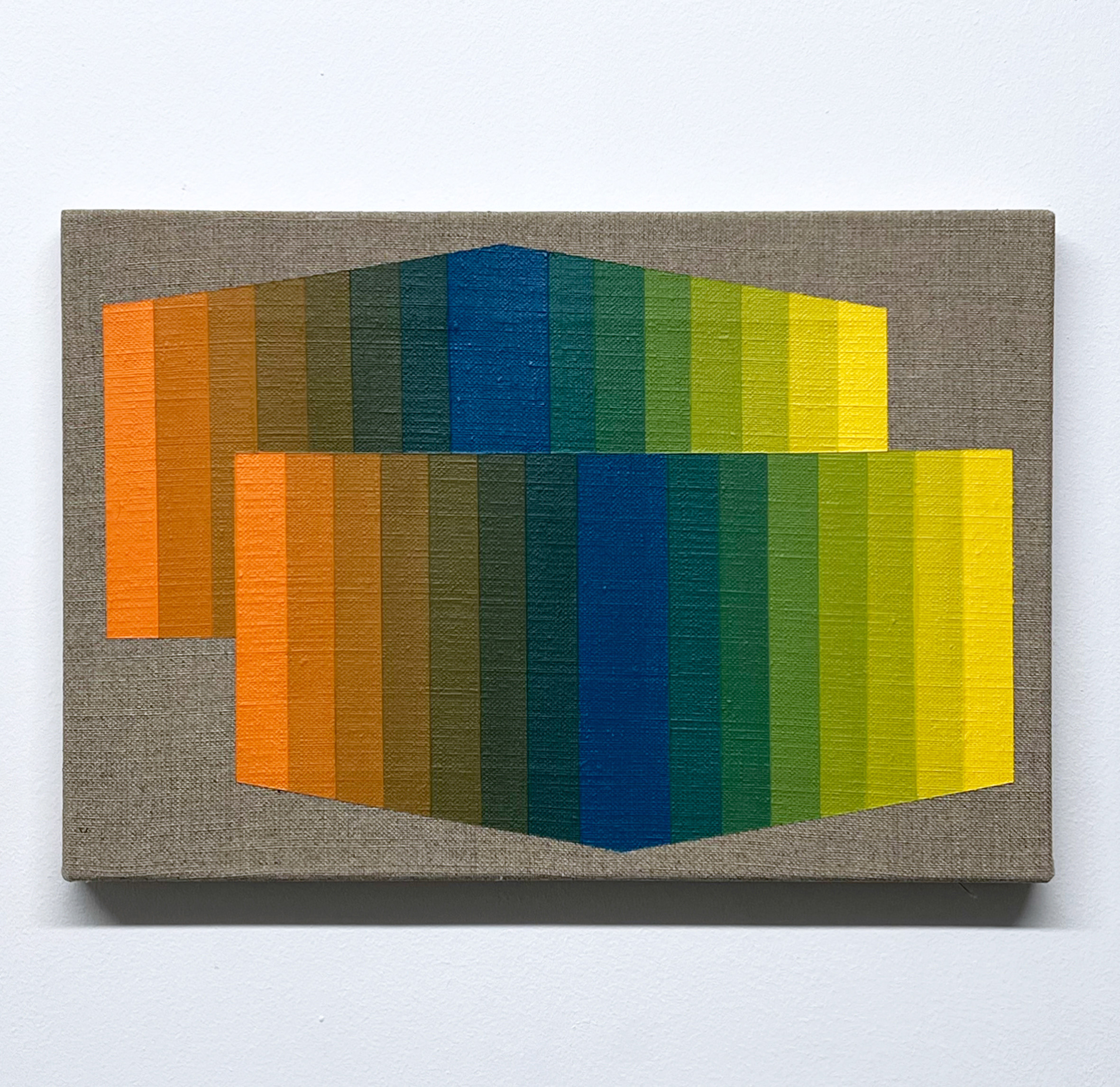 Machbands (Chroma) LXXII, 20cm x 30cm, acrylic on linen