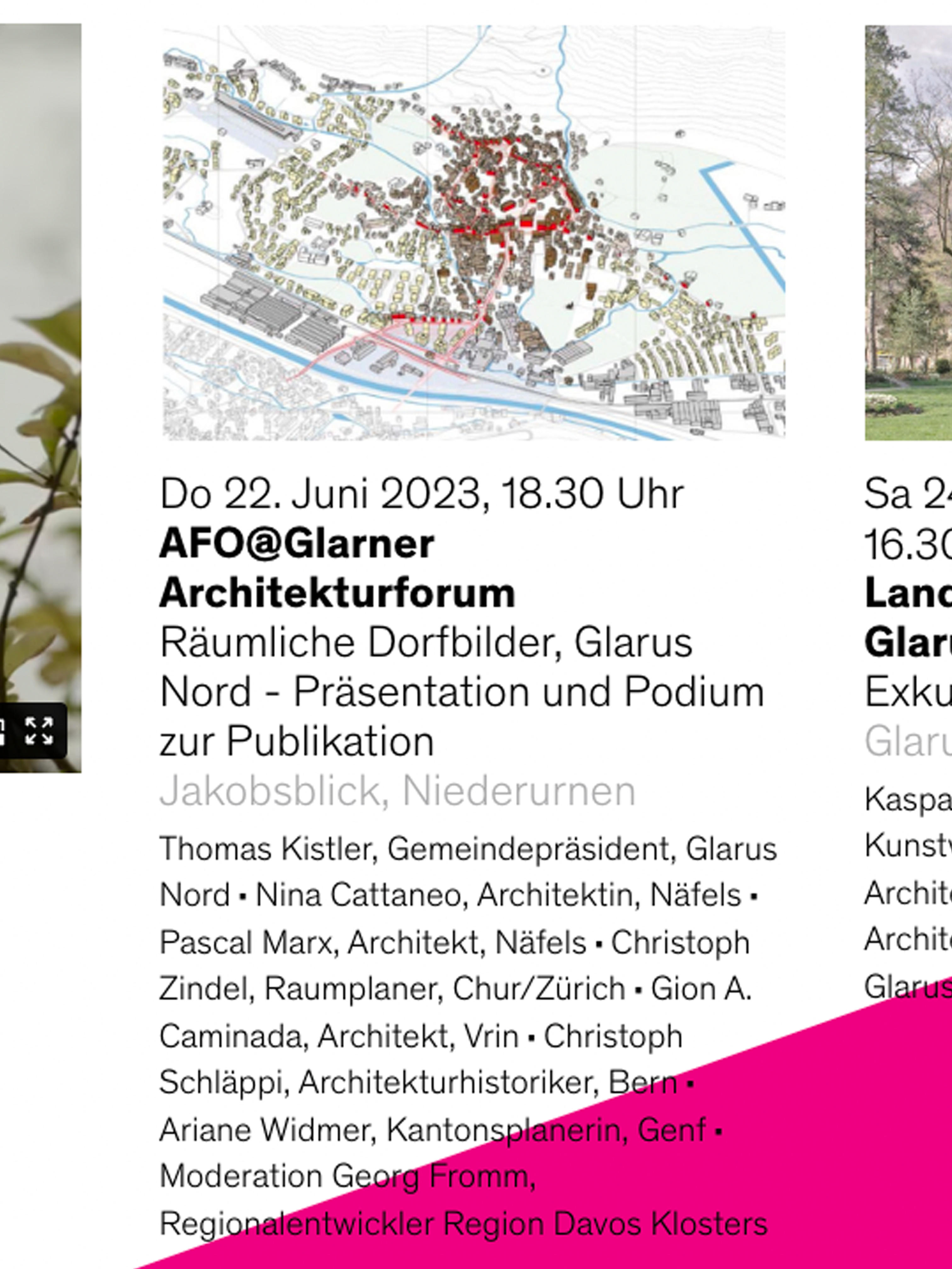 22.6.23 - Podium und Präsentation Räumliche Dorfbilder - Anmelden nicht vergessen. 