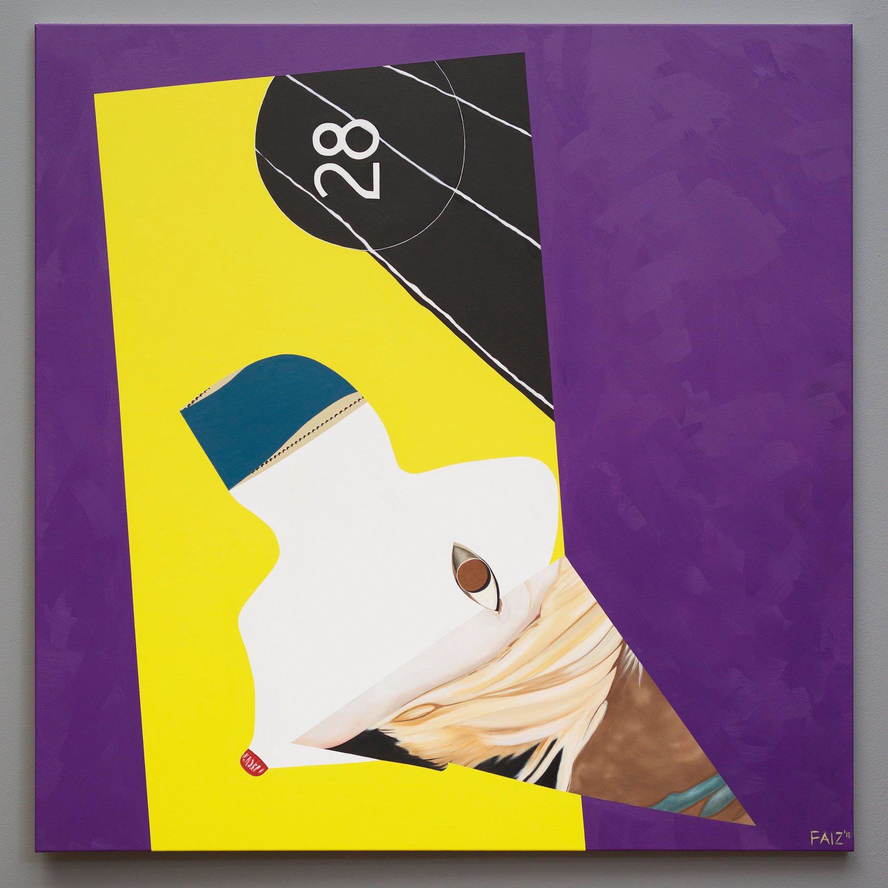 Angel Hair, WSDG-98 series, 2018, oil on canvas, 152.5 x 152.5cm, photo: Ian Hobbs