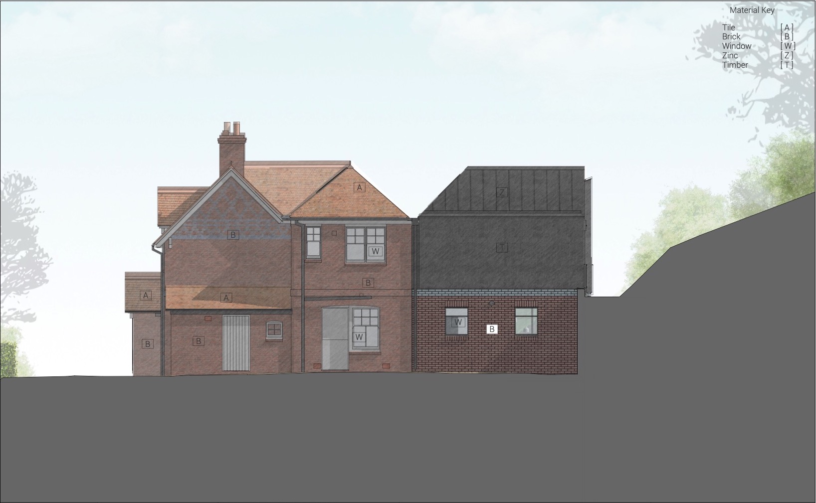 Proposed Back Side Elevation