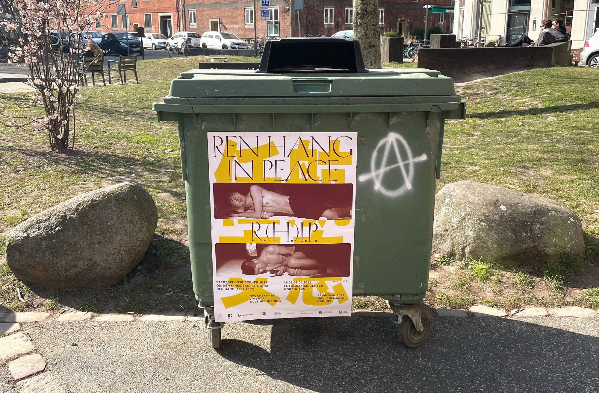 Ren Hang In Peace (2022), poster for a performance at Fotografisk Center 