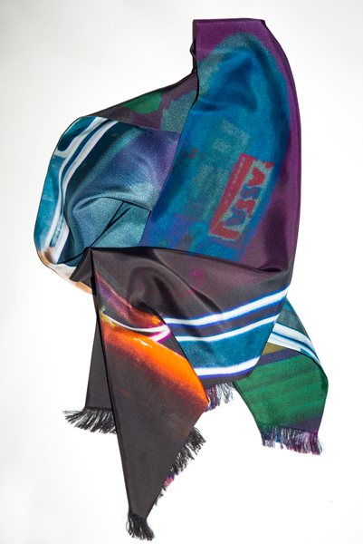 LAZZA ICE / 33x200cm / 100% Habotai Silk