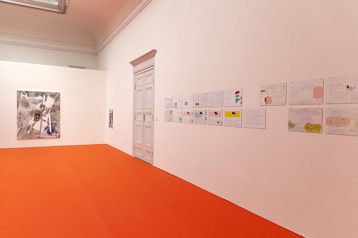 Paintings by Sigrid Sandström, "Working Drawings" by David Reed 2014