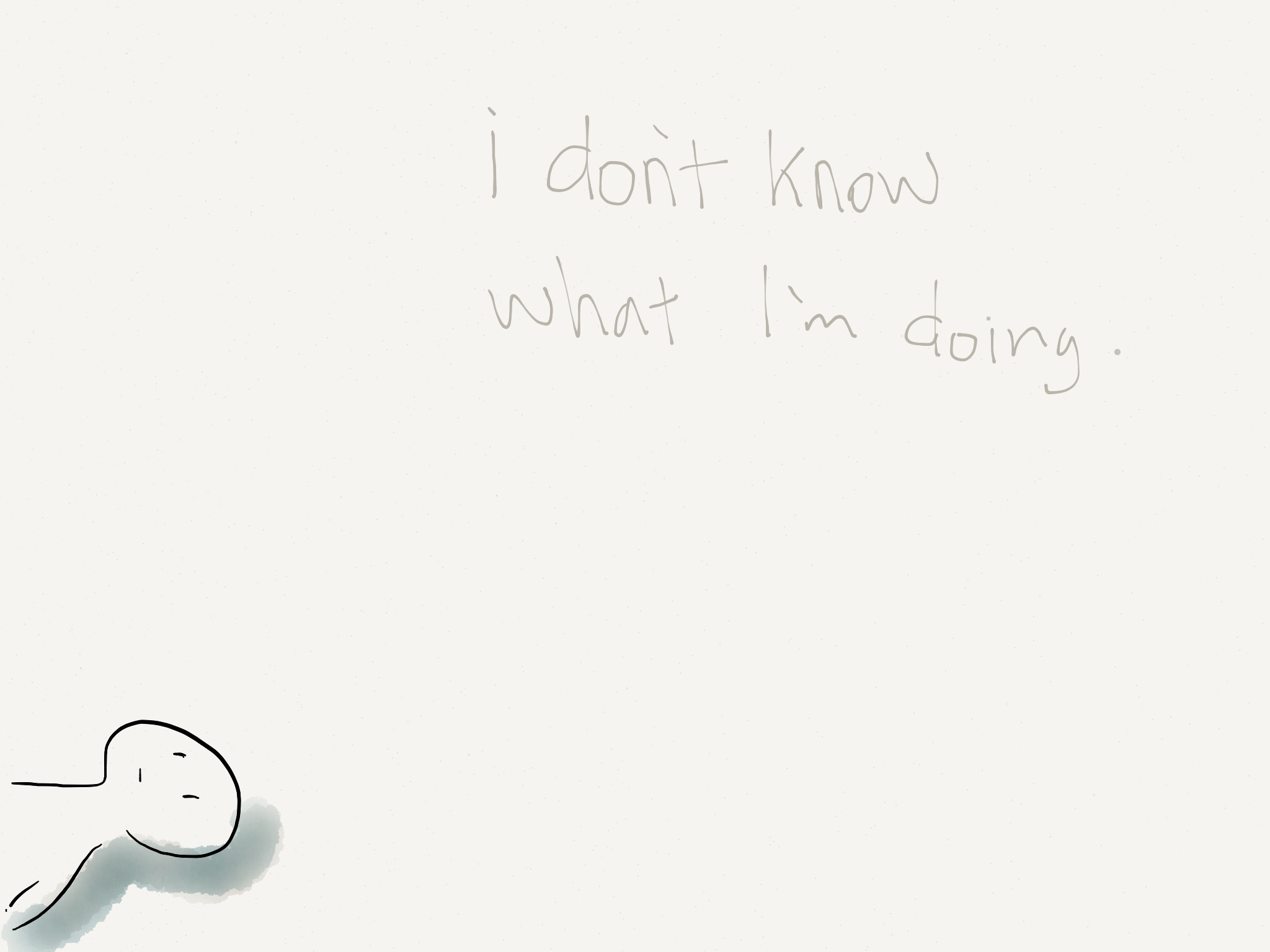 i don't know, digital drawing 2012