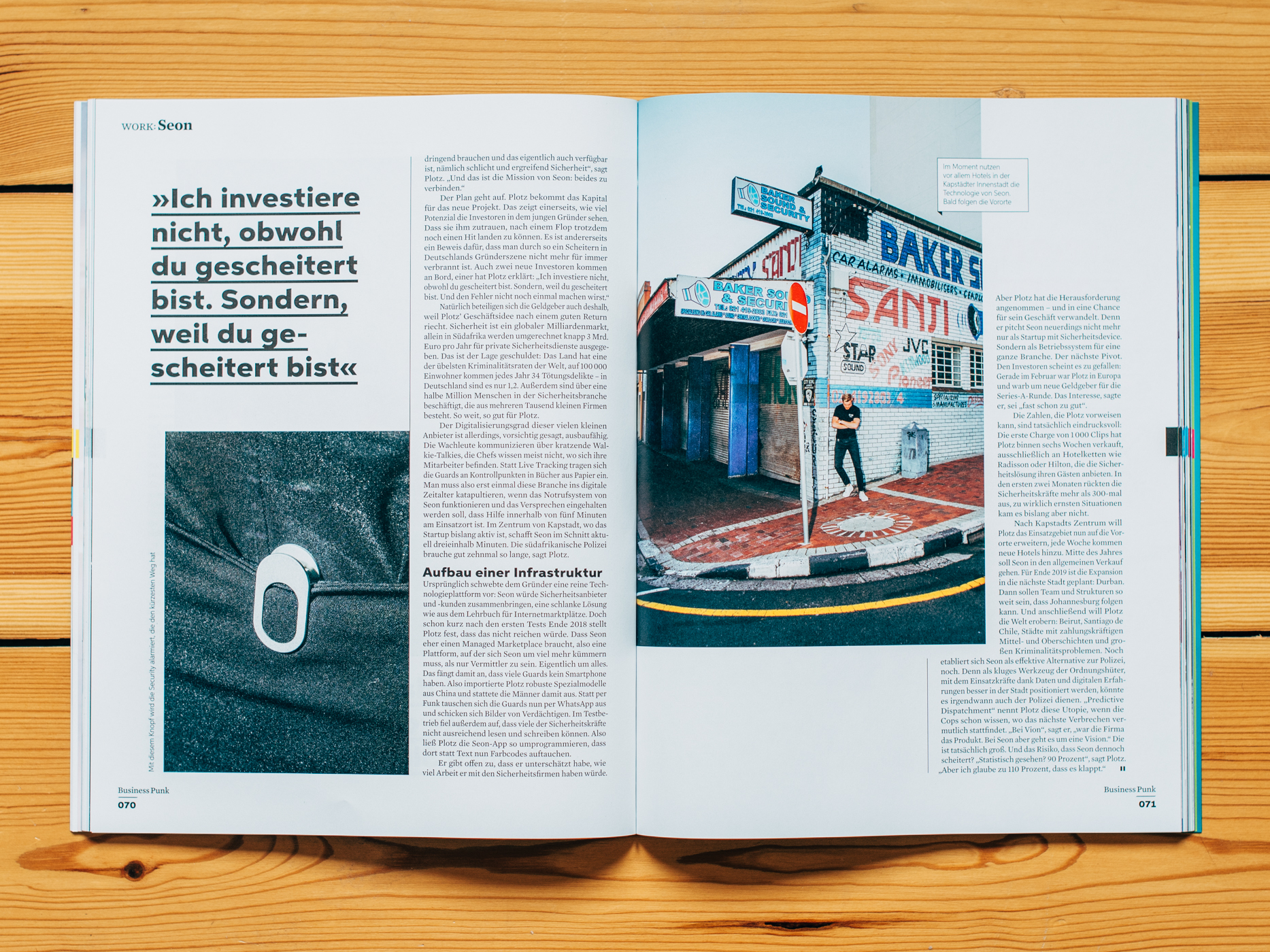 Business Punk / Finn Plotz, SEON Gr&uuml;nder in Kapstadt / April 2019