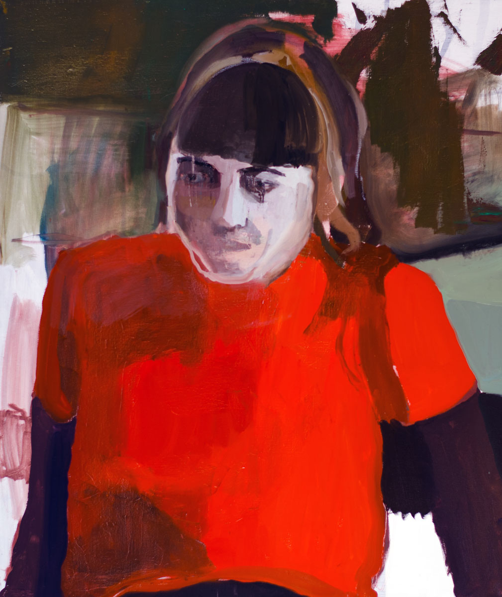 Red Sweater 36x42” oil on linen 2017