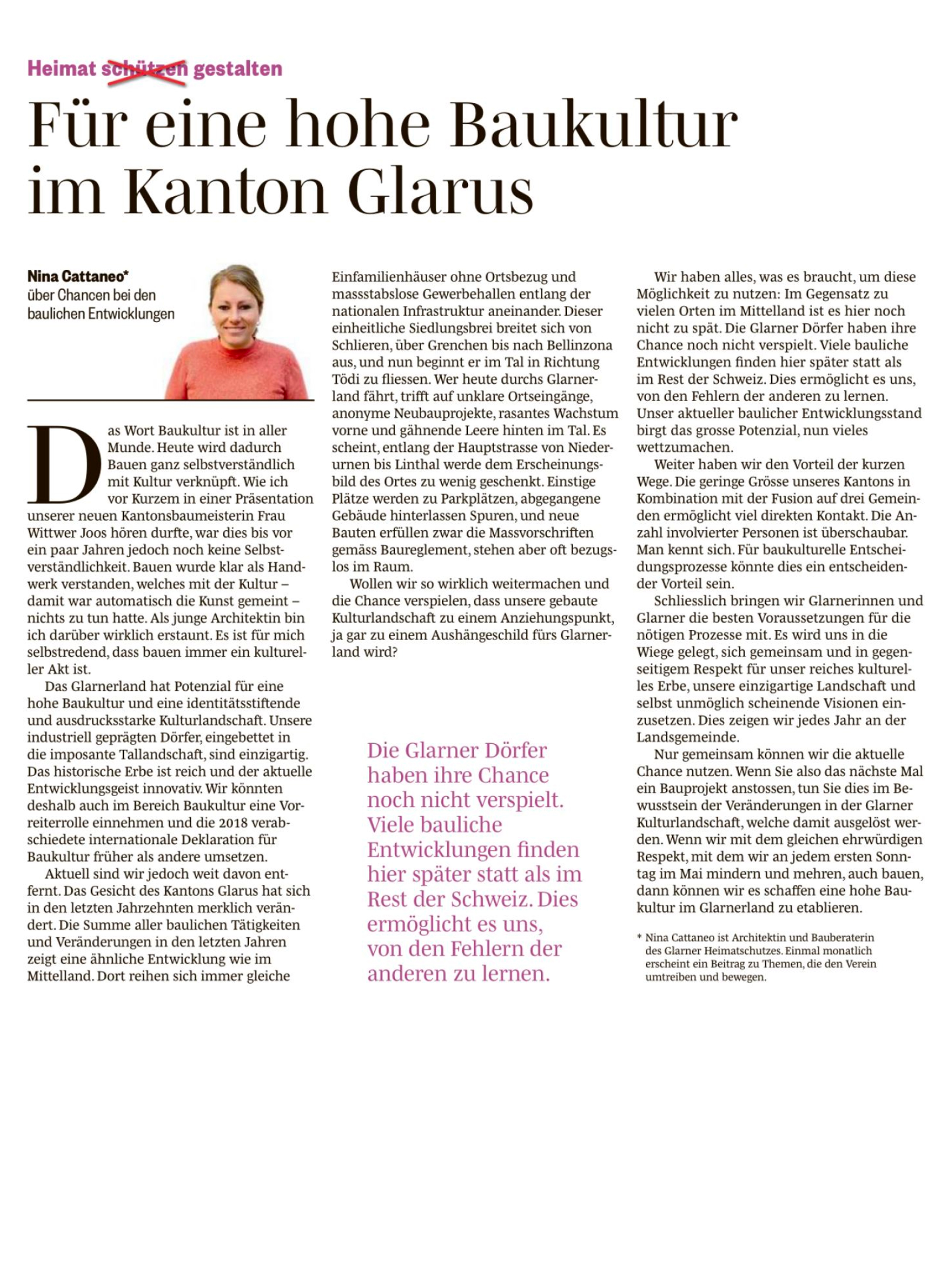 16.3.22 - Meinung Süd Ost Schweiz Glarus