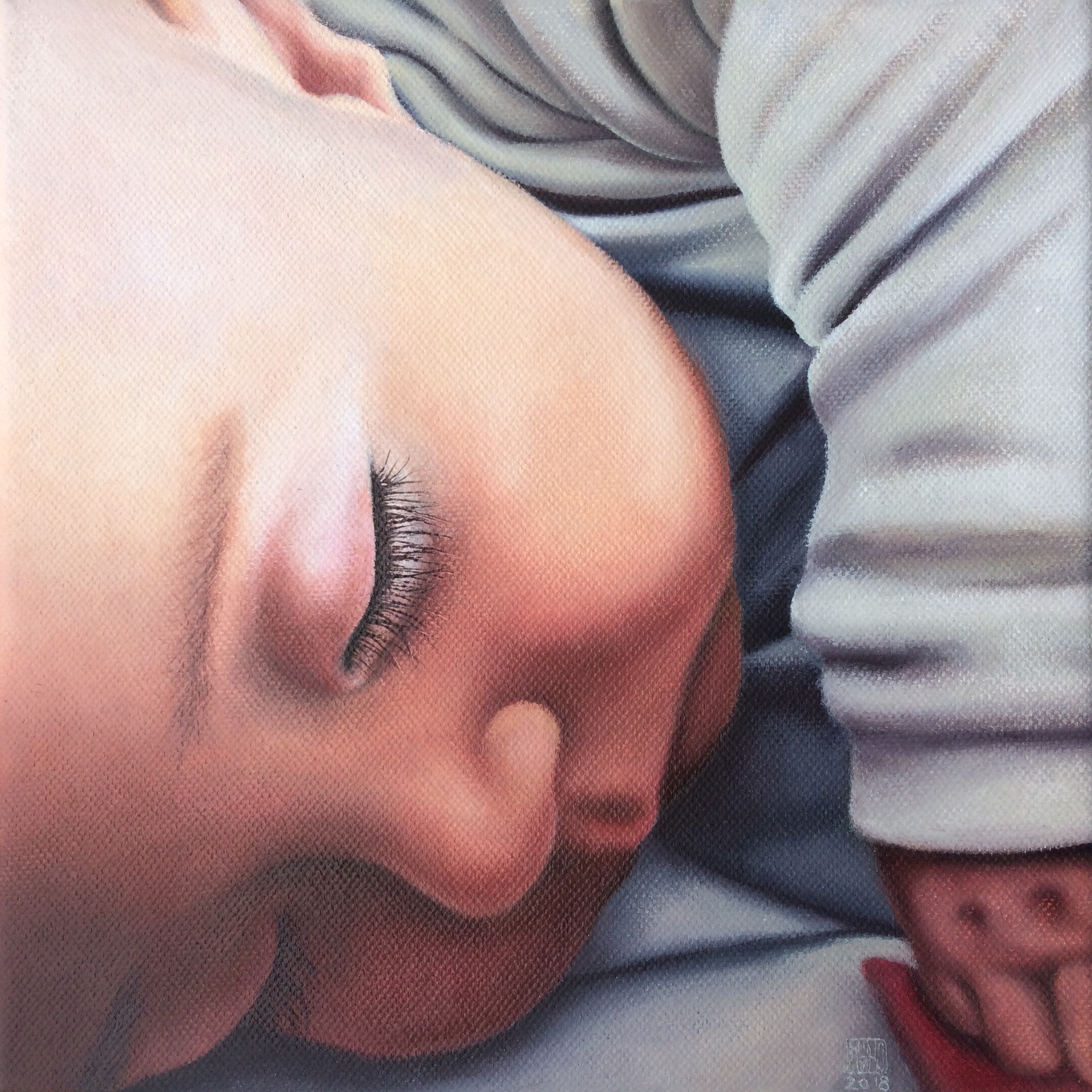 443–Alma20×20 cmAcryl auf Leinwand2018sold