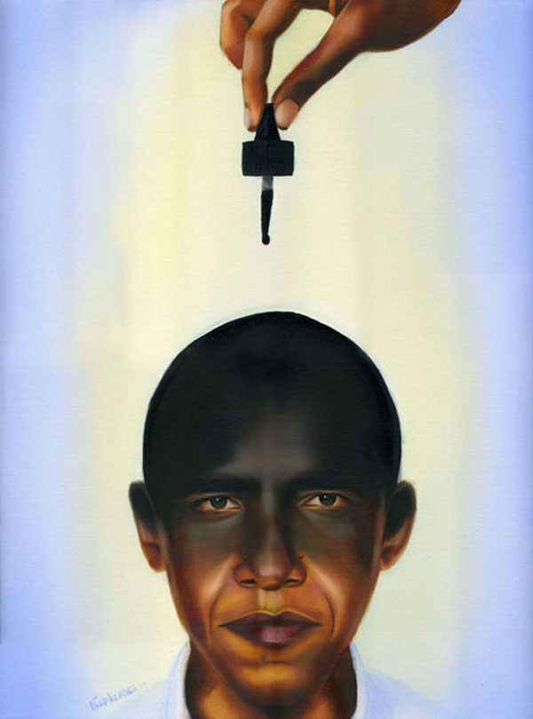 Is He Black Enough?, oil on canvas