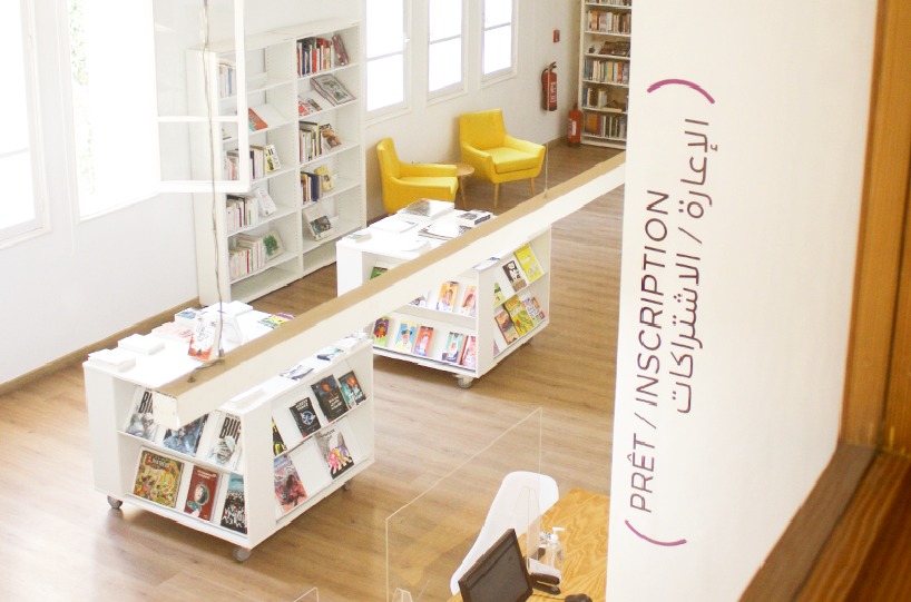 2020Médiathèque forl’Institut Françaisd’ÉgypteBRANDING & SIGNAGE