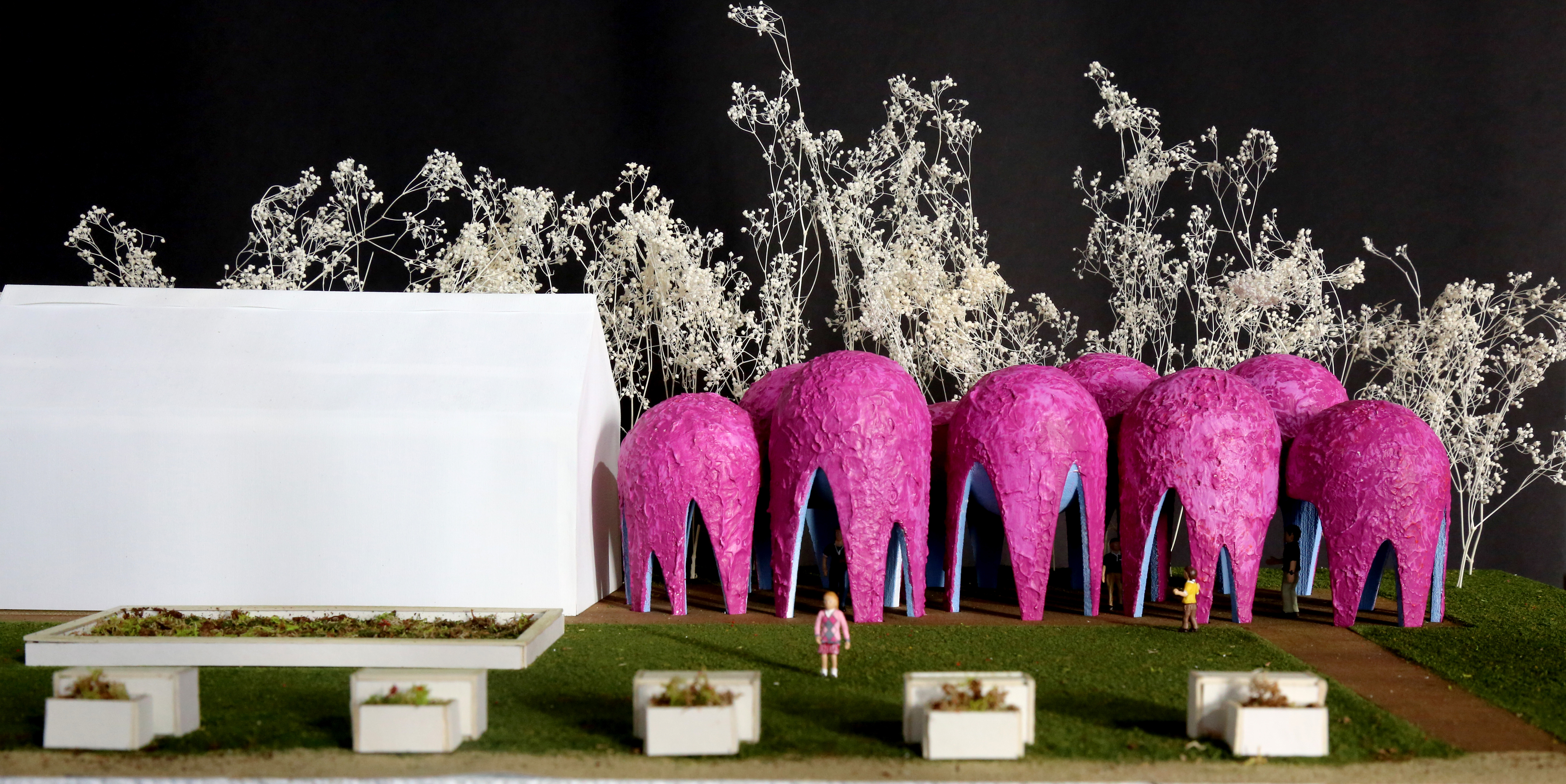 Elevational View of Model