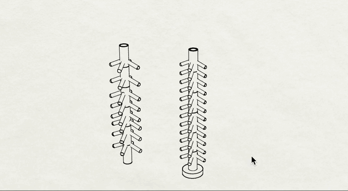 brainstorming on different shapes, installations