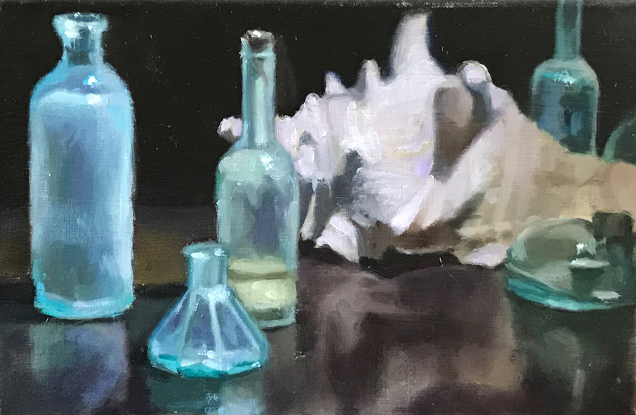 1850 Glass | 12"x9" | Oil on canvas