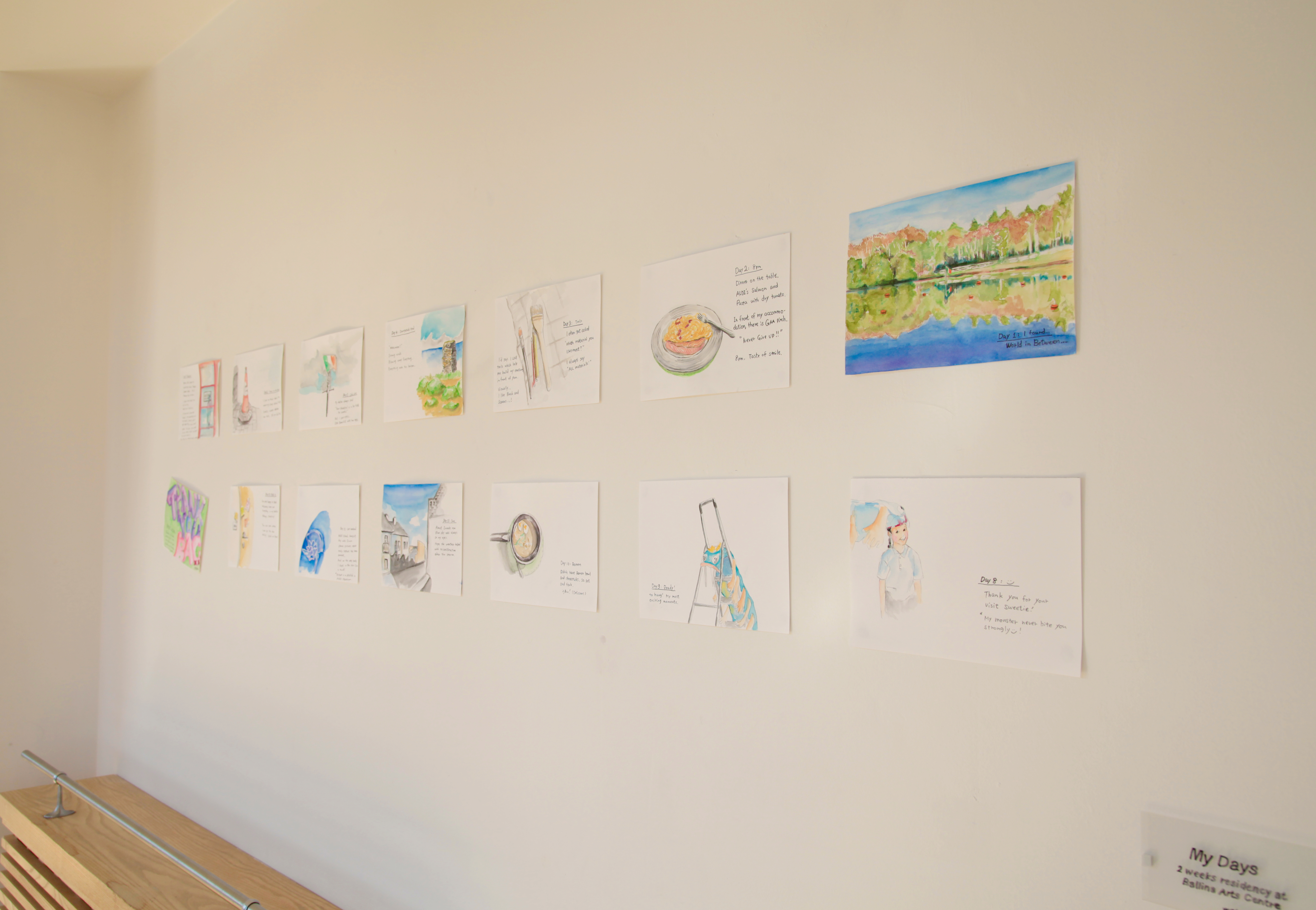 My Days : Ballina Arts Centre residency work / watercolour diary