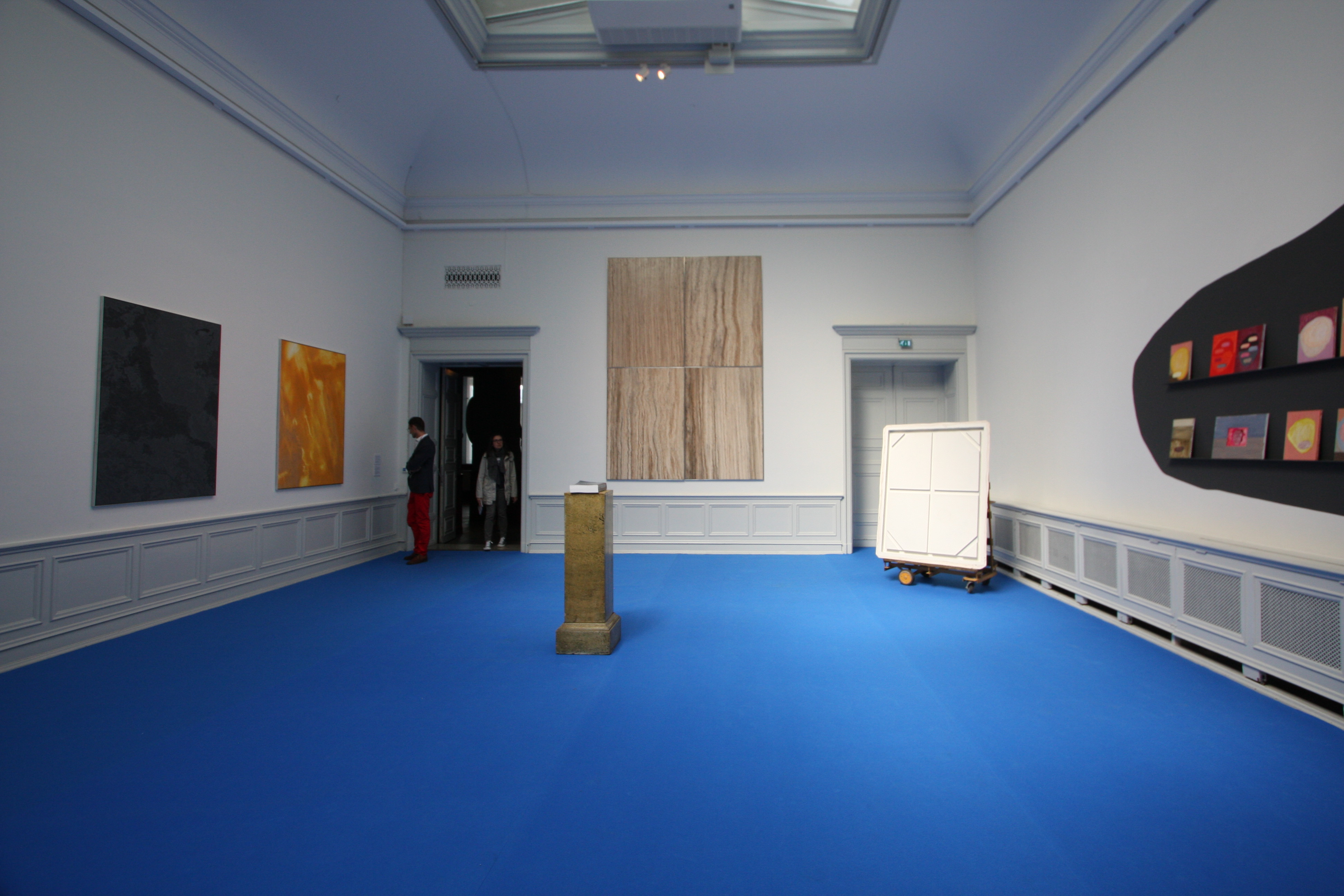 Overview Gallery East with works by Marc Handelman, Jan Rydén, Sigrid Sandström and Wendy White 2014