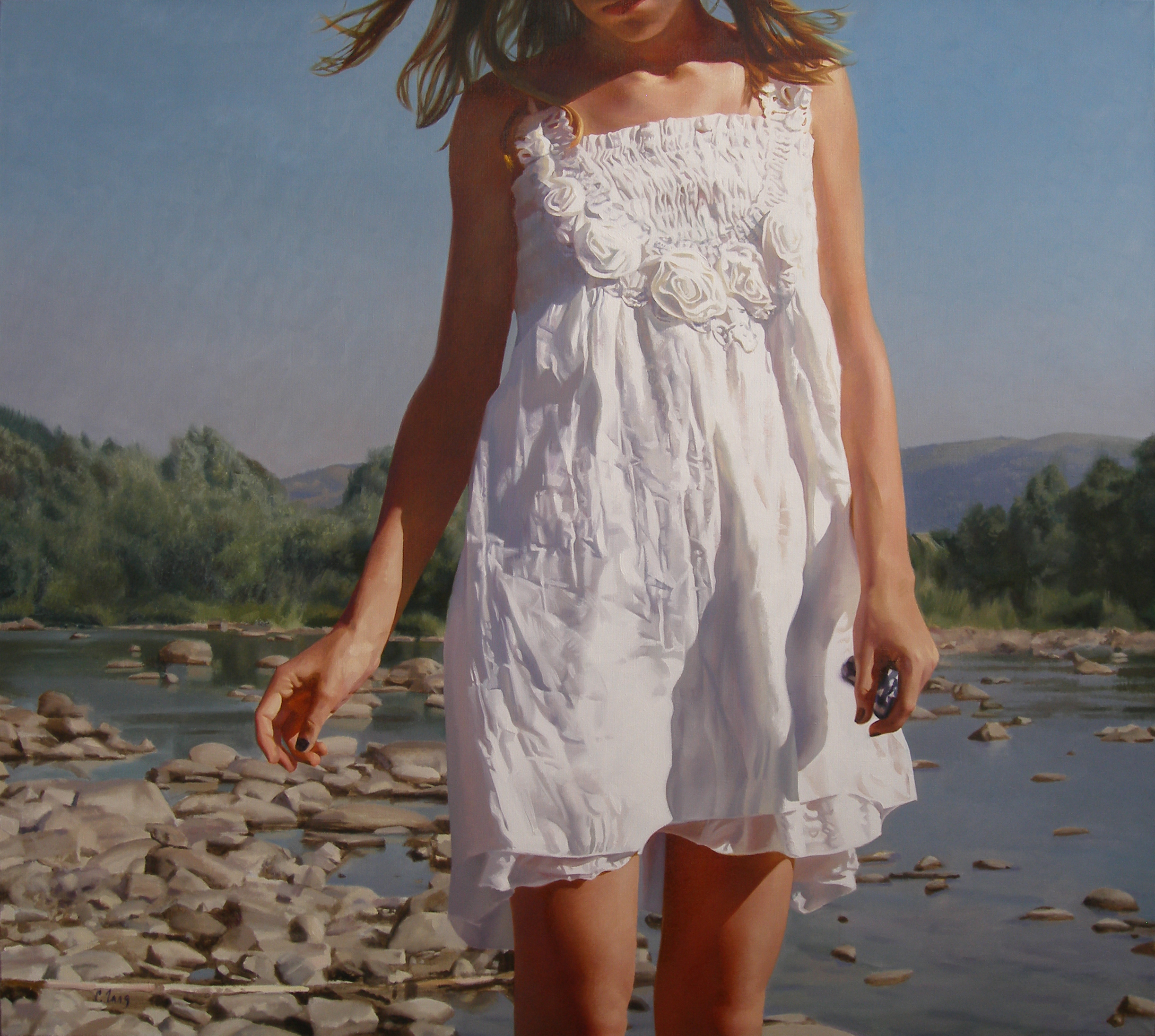 "On the river", 2017,  oil on canvas, 130 × 145 cm