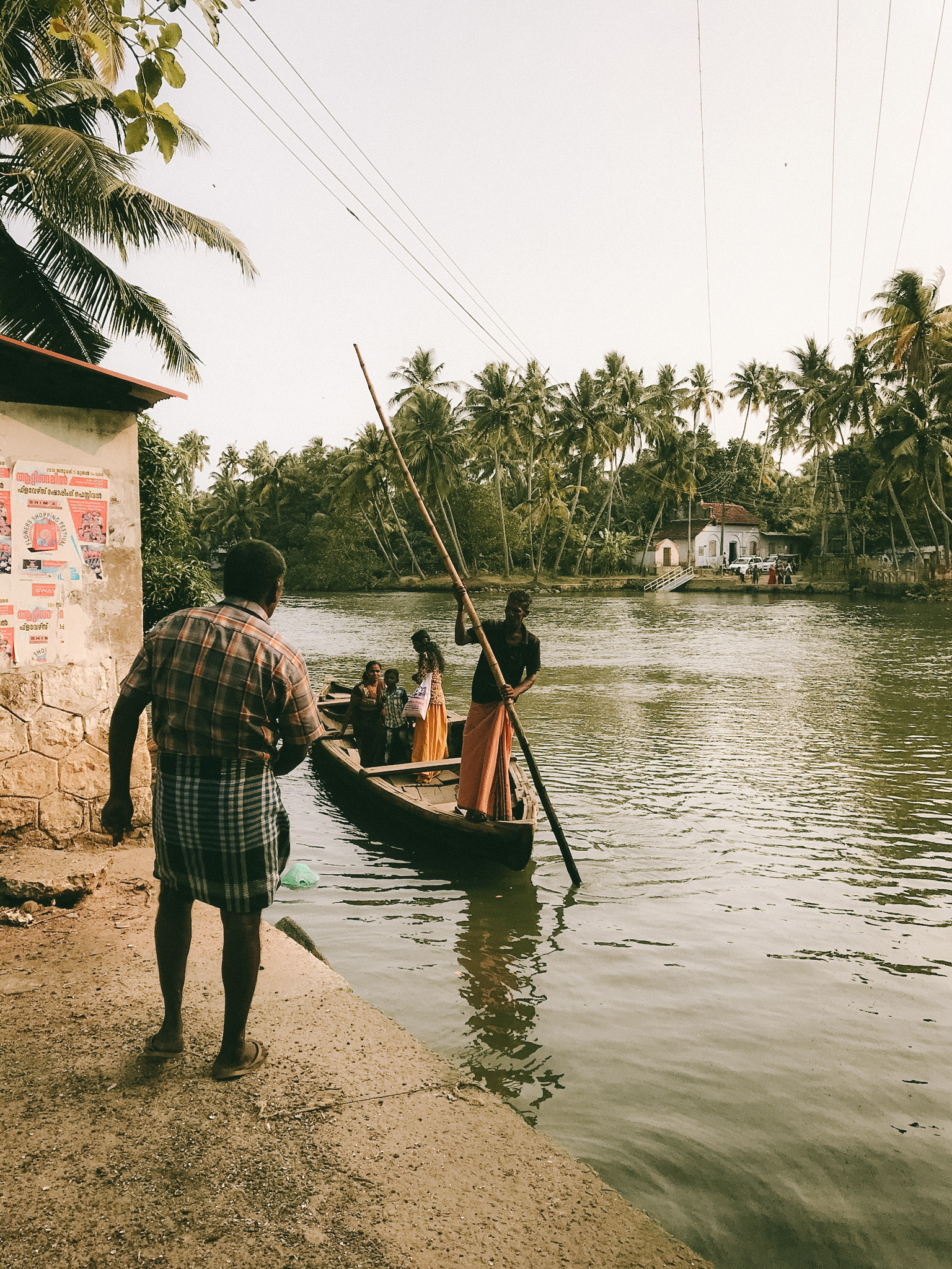 Exploring the backwaters in Varkala, India