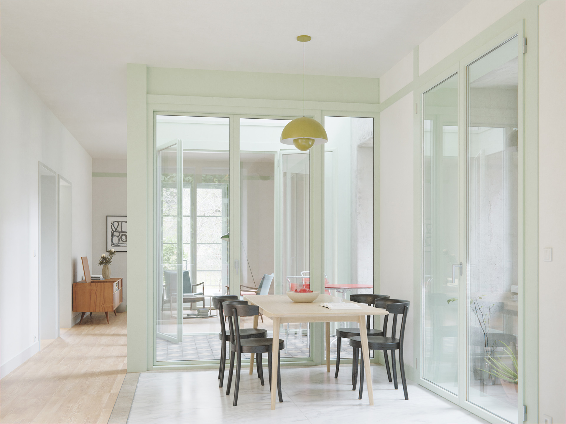 Nairs, Visualisierung, ethz, darch, léon bührer, Graubünden, umbau, rendering, Wohnung