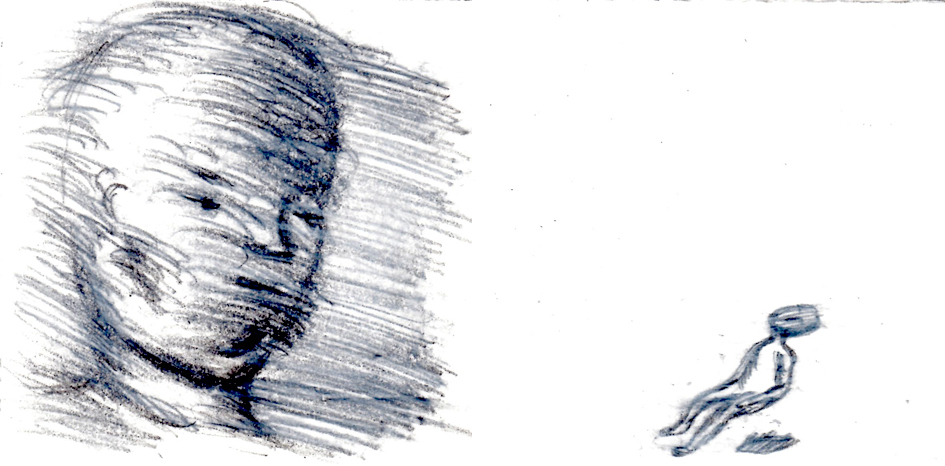 5. December 14th, 2015, dream record drawing / Keyword - Dream in a dream, out of body