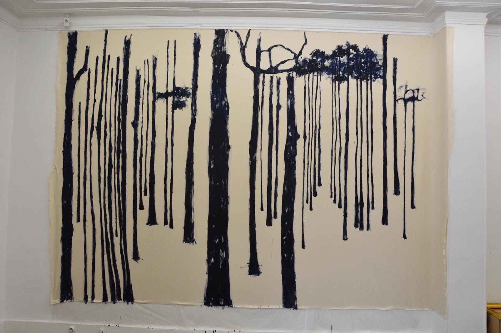 Sans titre, acrylique sur toile, 5mx2,80 m, 2021