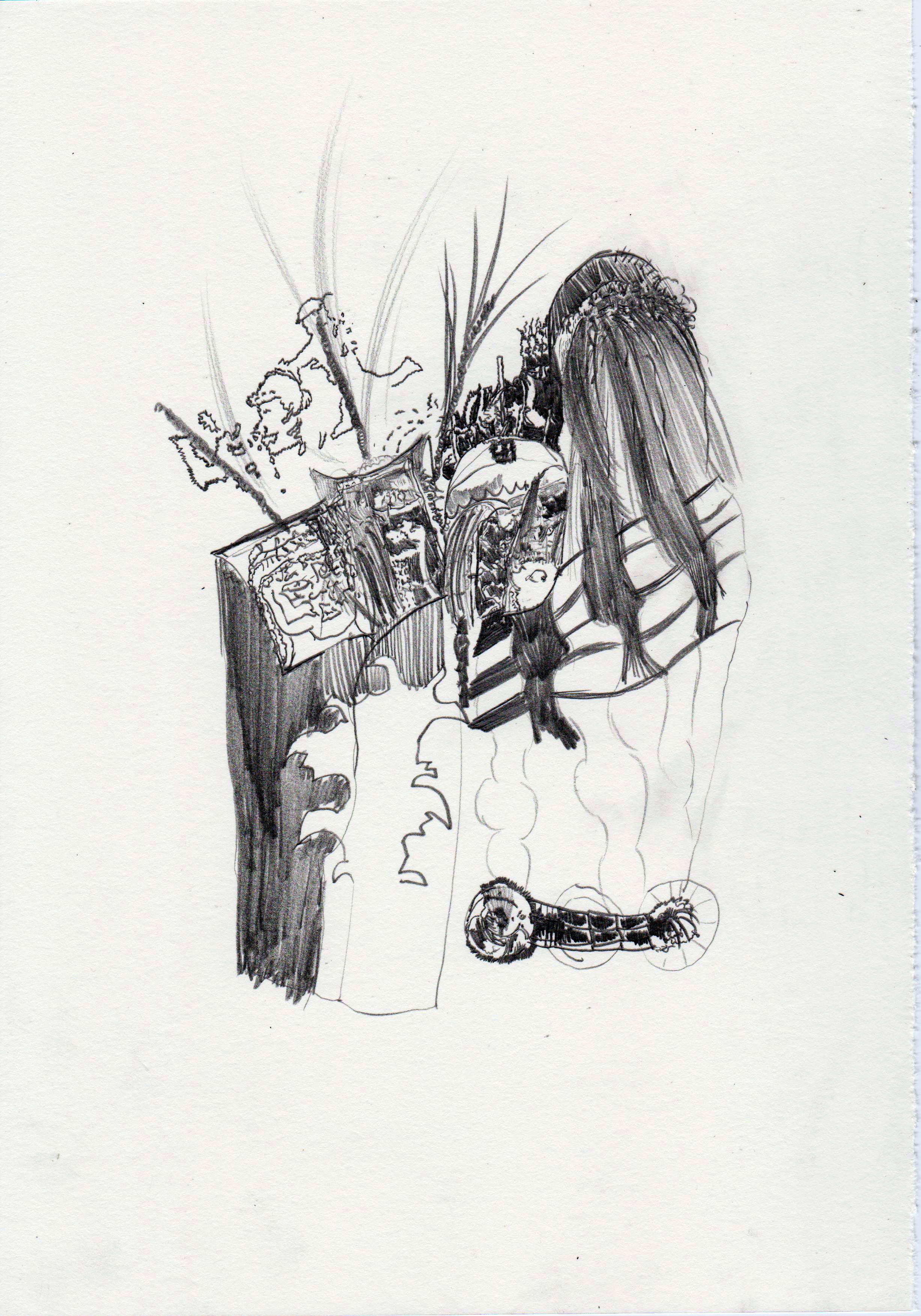 "Untitled", 2017. Pencil on paper, 29,7 x 21 cm