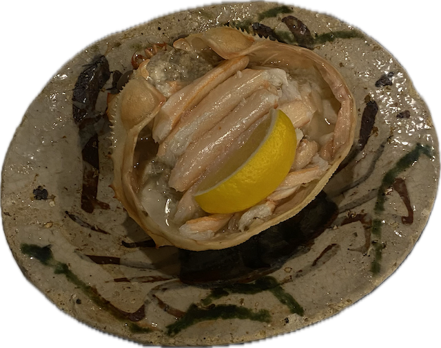 Crab for dinner at Itaru Honten.