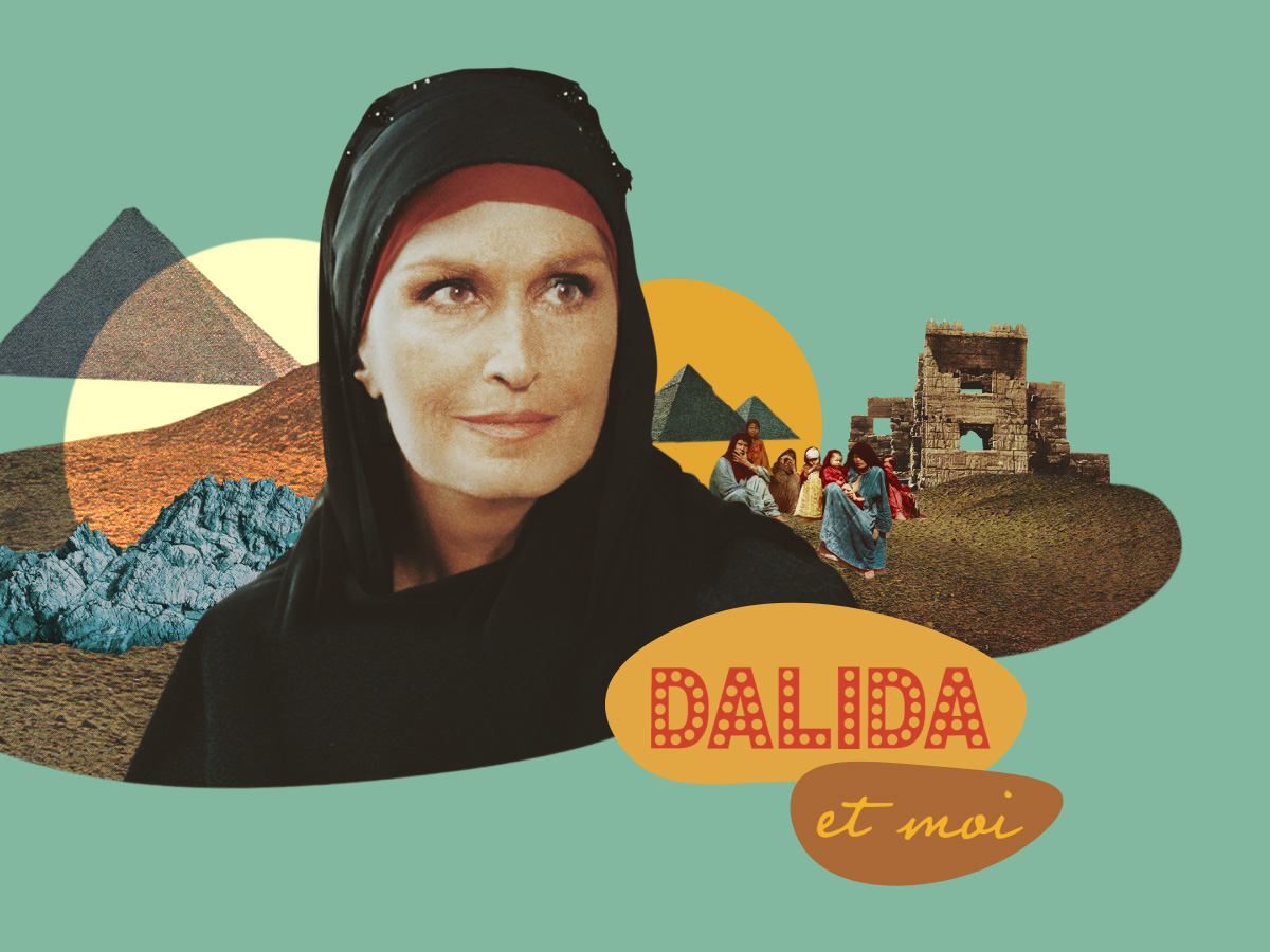 "Dalida et Moi". Illustrations for the podcast series by Léa Veinstein (2019)