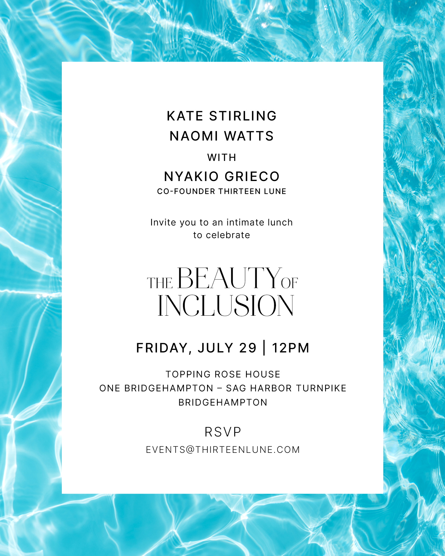 EVITE / THIRTEEN LUNE