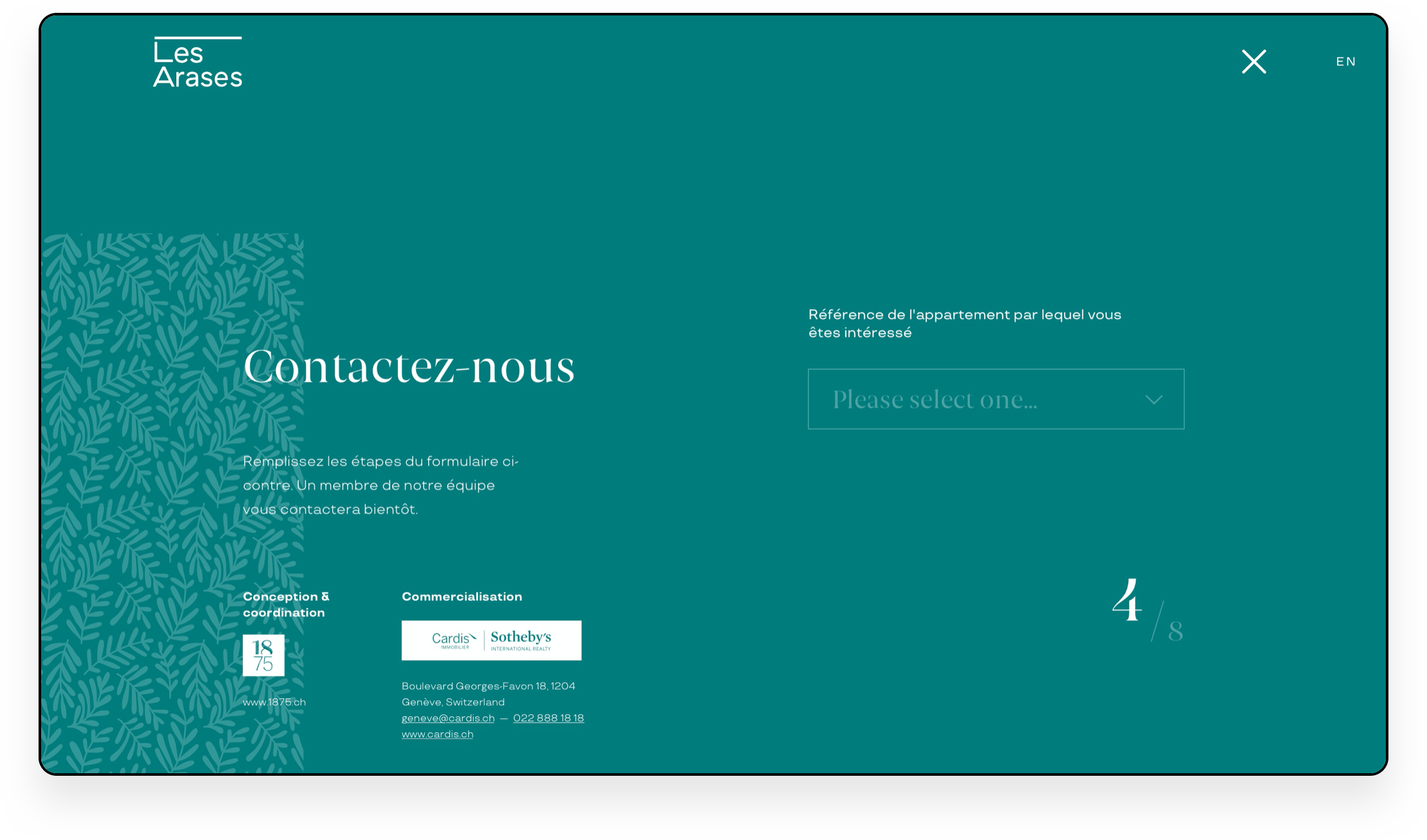 4 of 4, Contact multi-step form