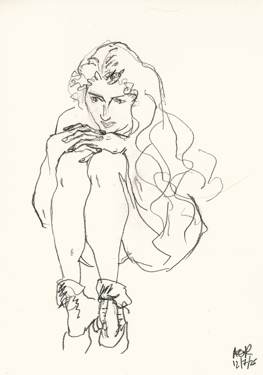 162. egon schiele sketching continues _girl, lovely 12.07.25