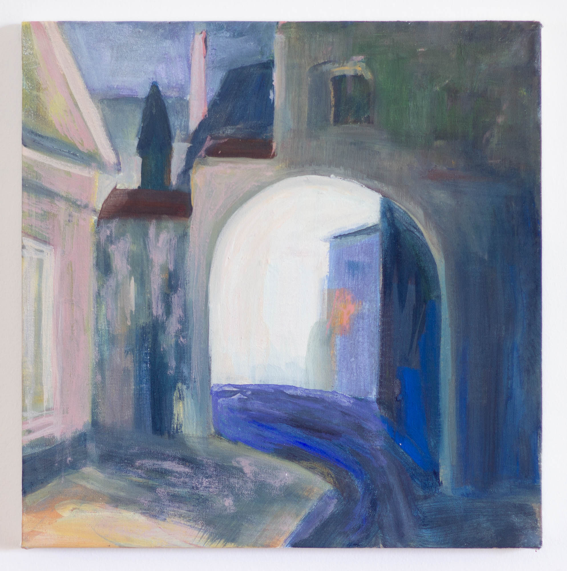 Archway II, Egg Tempera/ Canvas, 2020, 33x33cm 