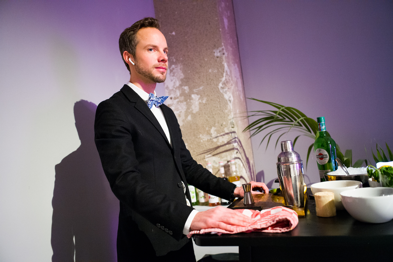 photograph of a bartender from 24 hour host