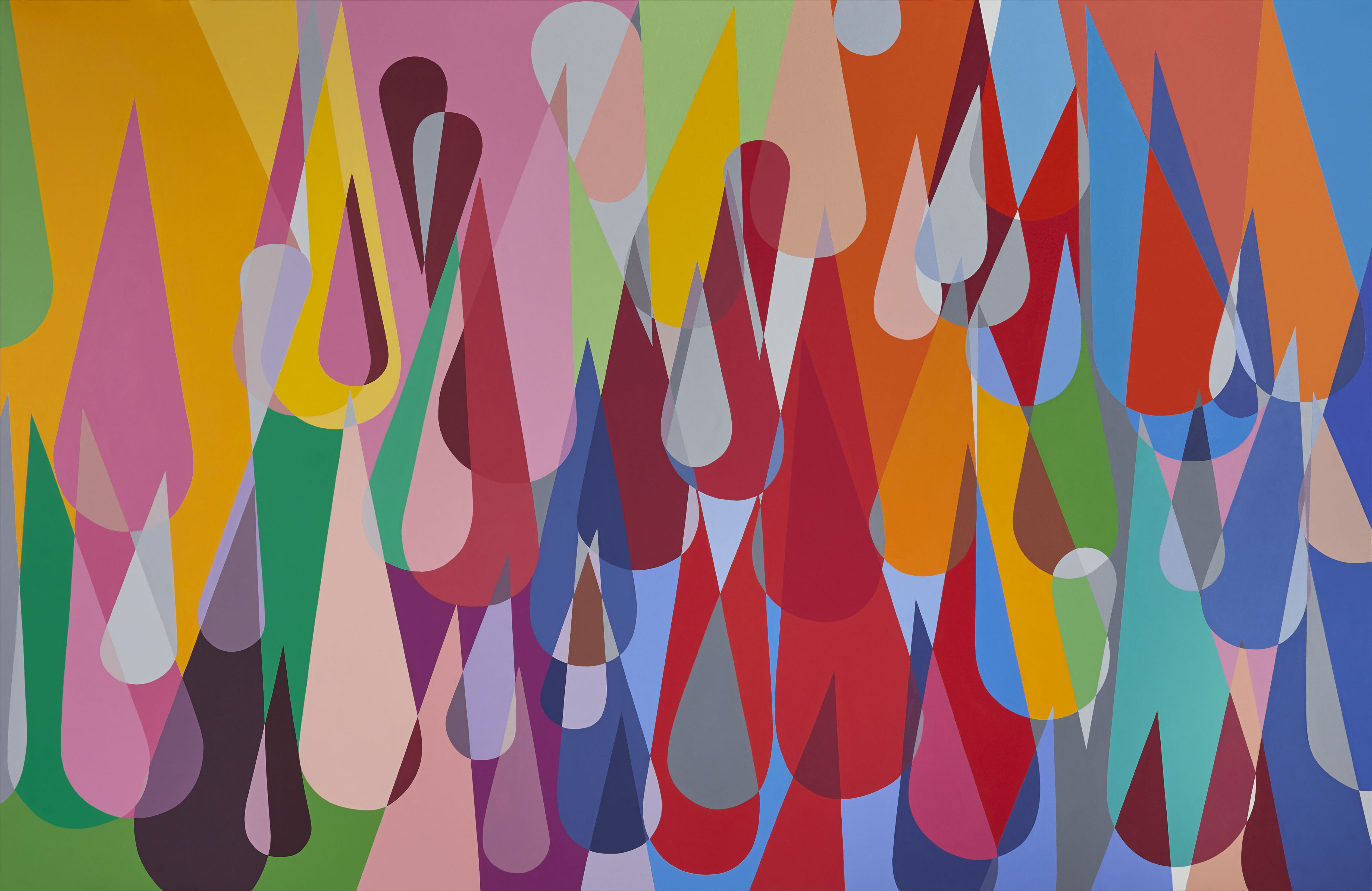 Untitled, 2017. Acrylic on canvas, 190 x 290 cm.