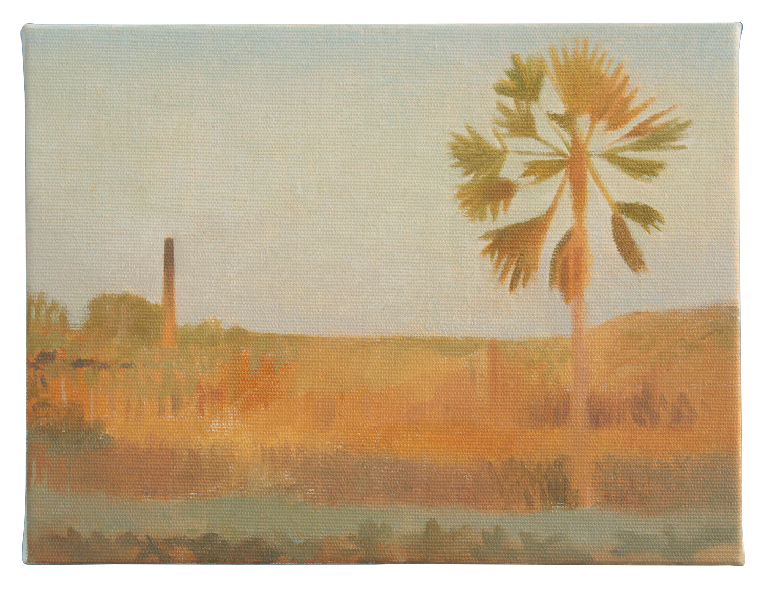 "Beira de estrada", 2020, óleo sobre tela