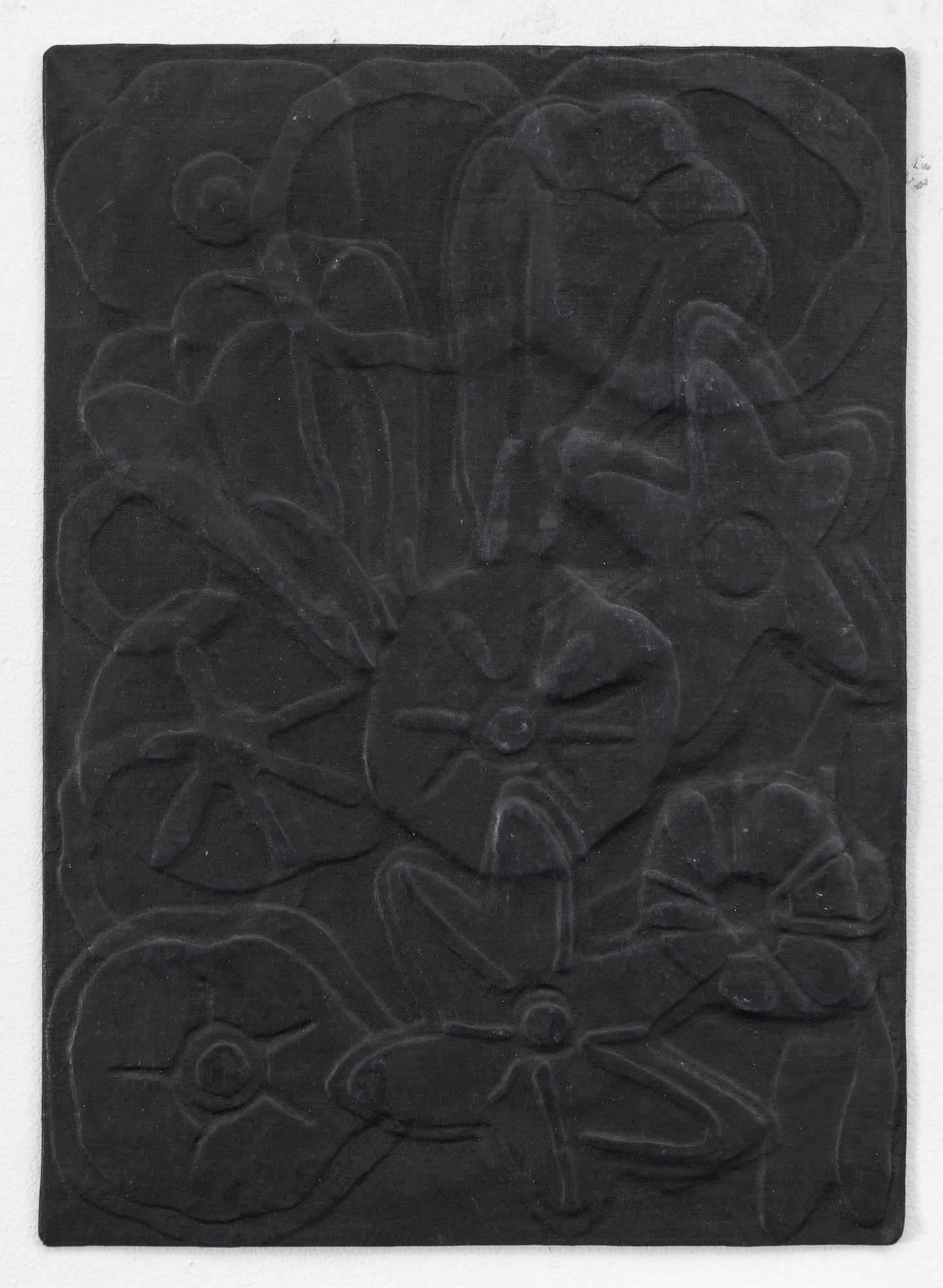  Flores para los Muertos, 2019 . Color pencil, oil, oil pastel and wax on cloth and canvas . 30 x 20 cm